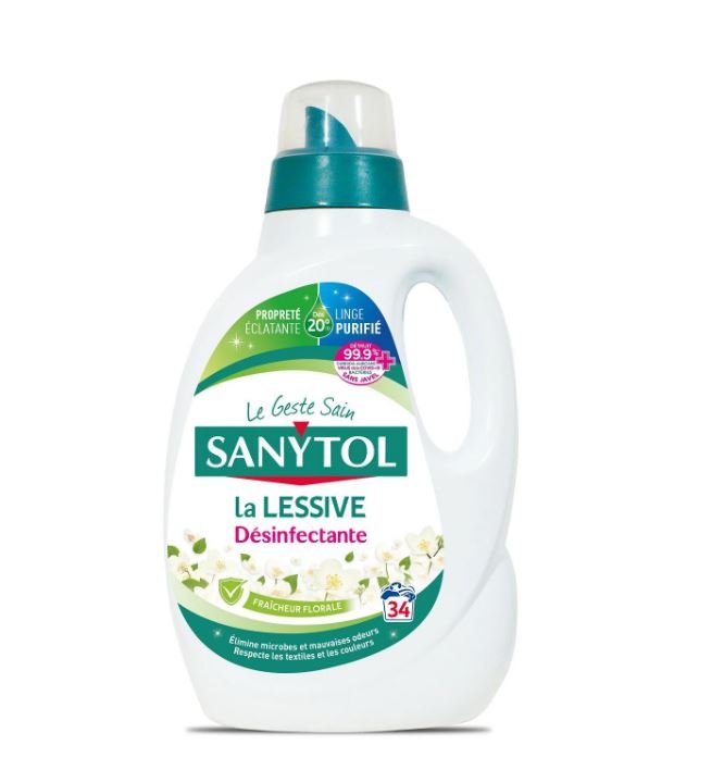 Lessive liquide concentrée désinfectante florale – Stokomani