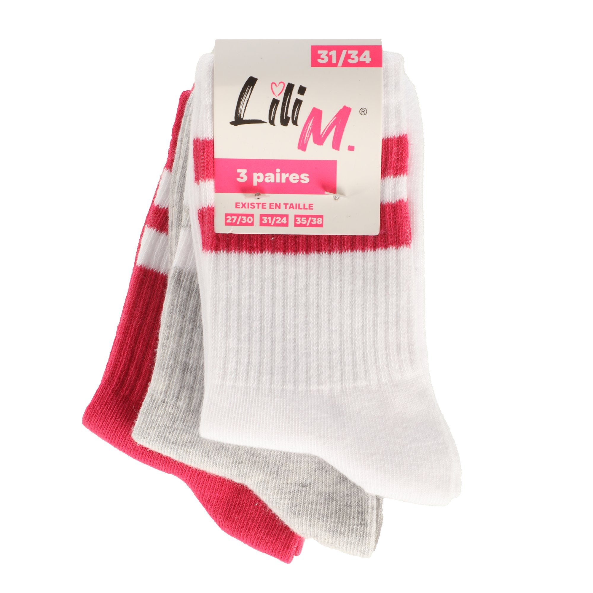 Chaussettes Fantaisie épingle Nourrice – Blanches Et Rouges, Tailles 39 à 45, Pour Homme Et Femme