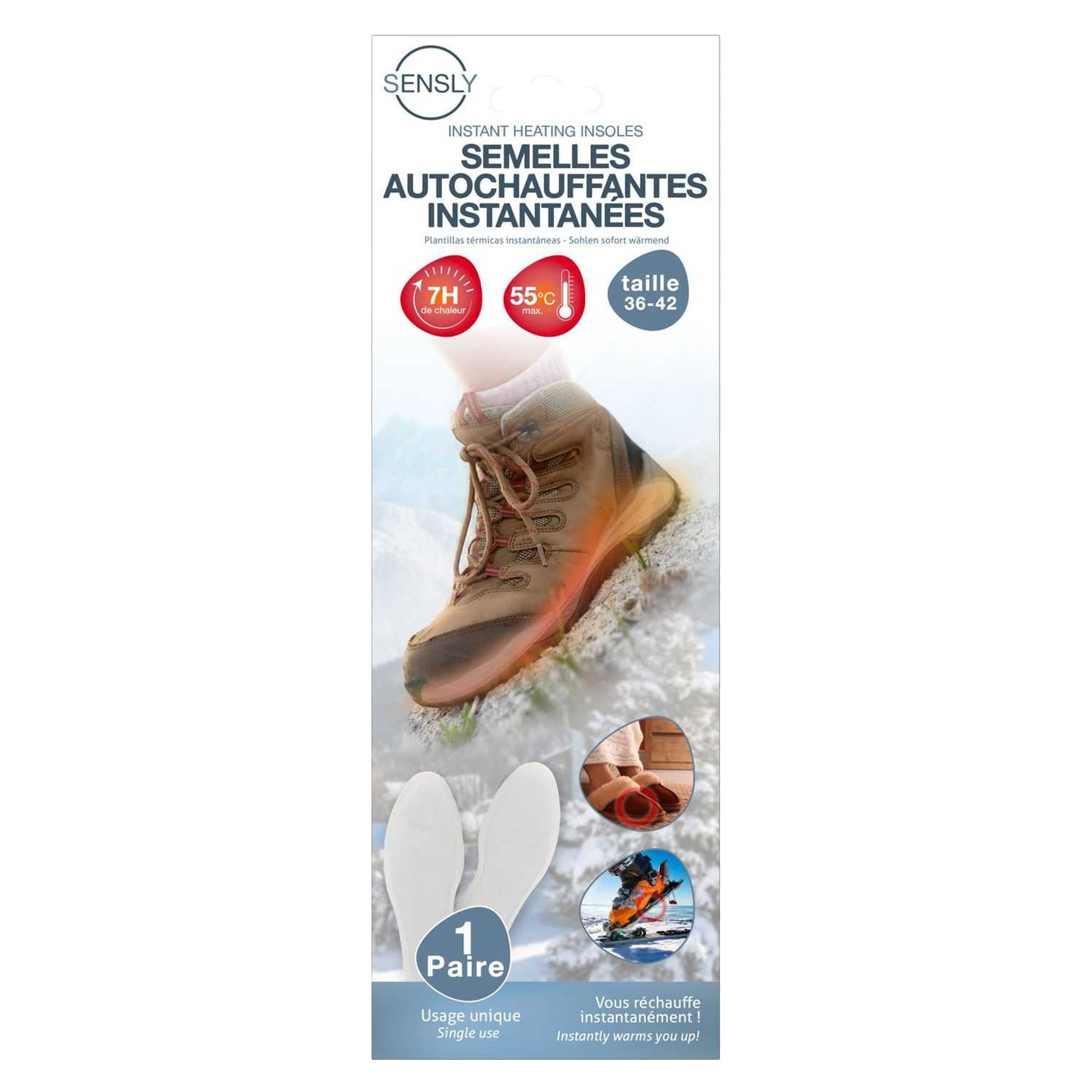 Semelles chauffantes instantanées – Stokomani