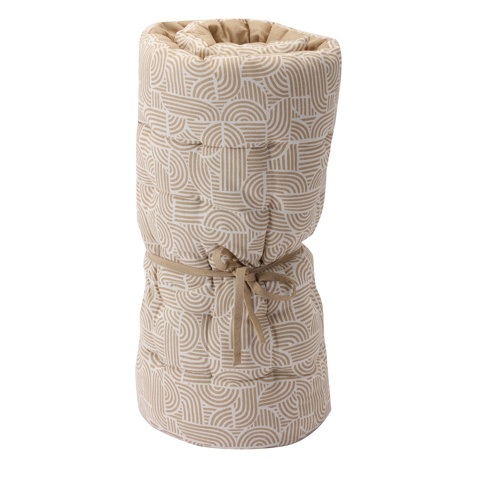 Coussin De Sol Matelas Jacquard Ikat 60x120cm - Beige Lin - Paris Prix