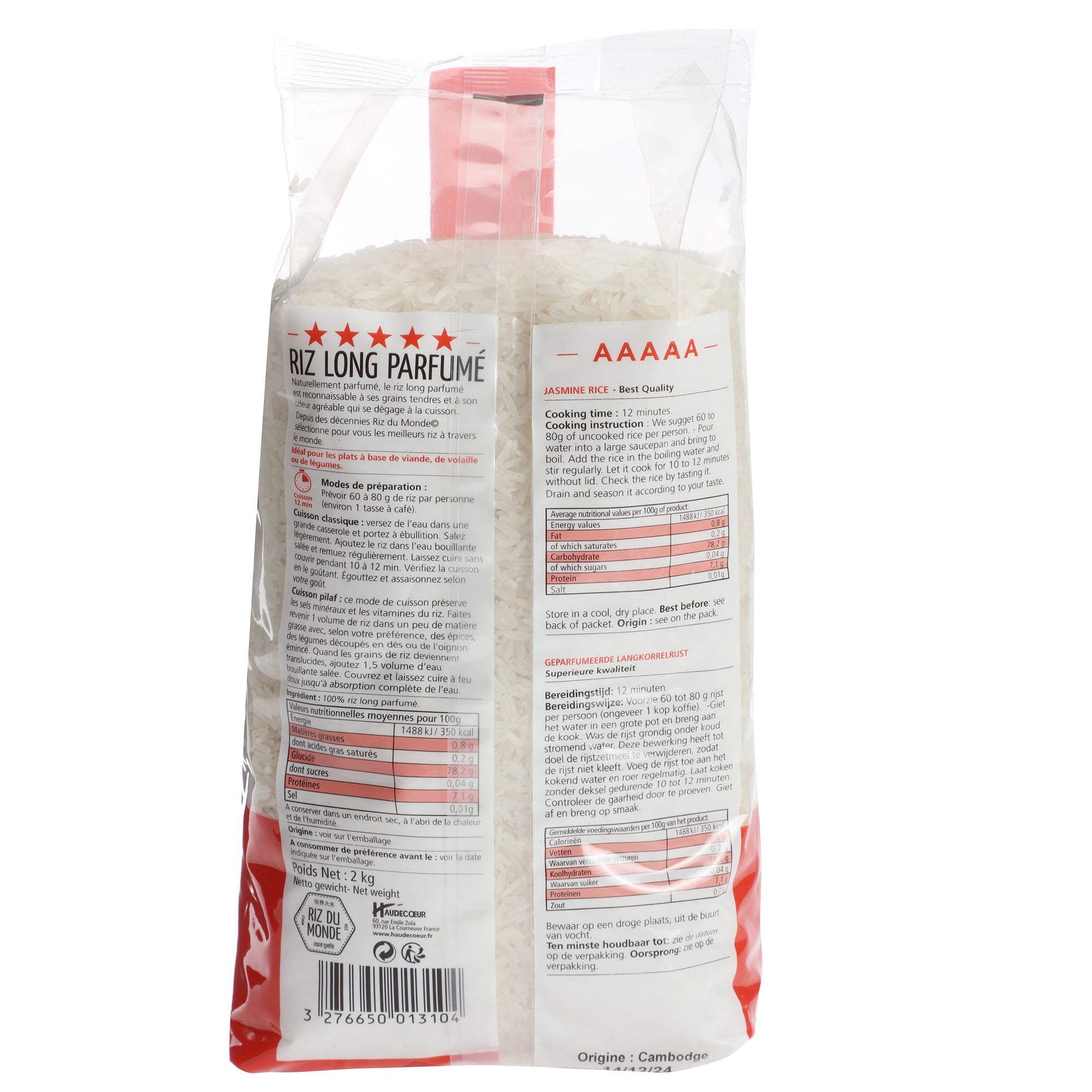 Riz long parfumé