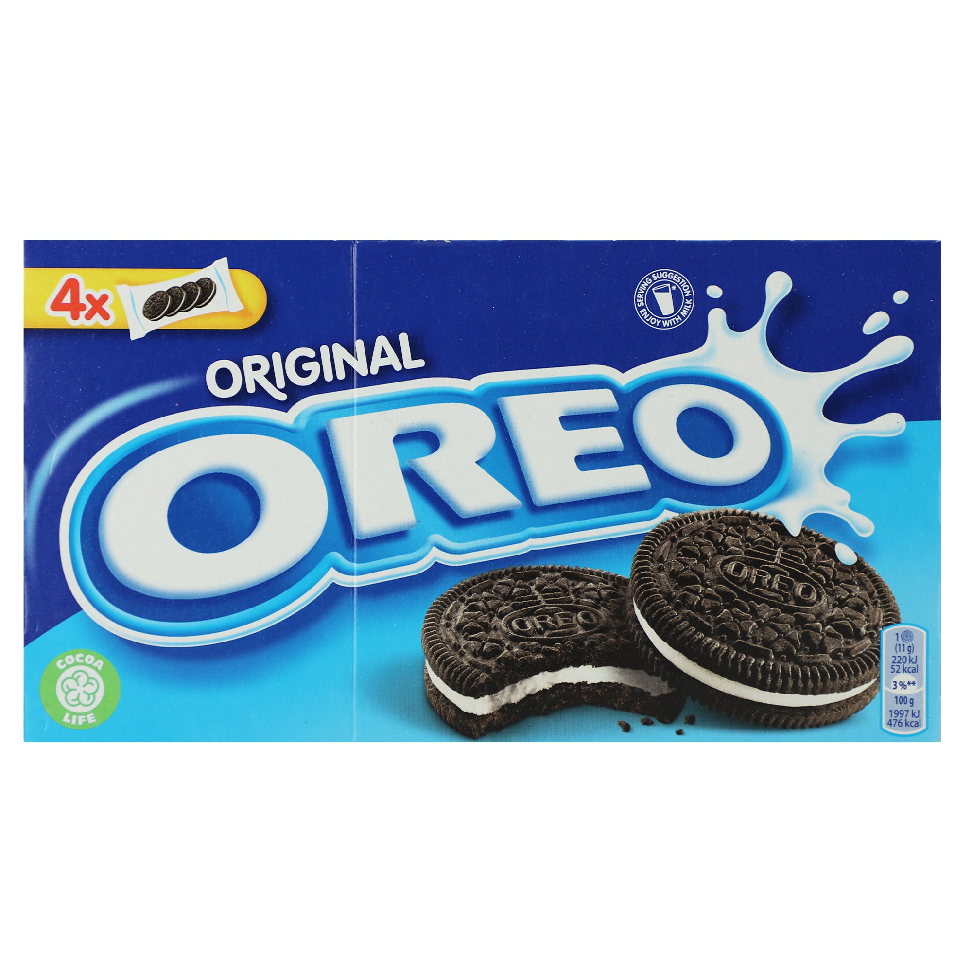 Biscuits cacao fourrés goût vanille
