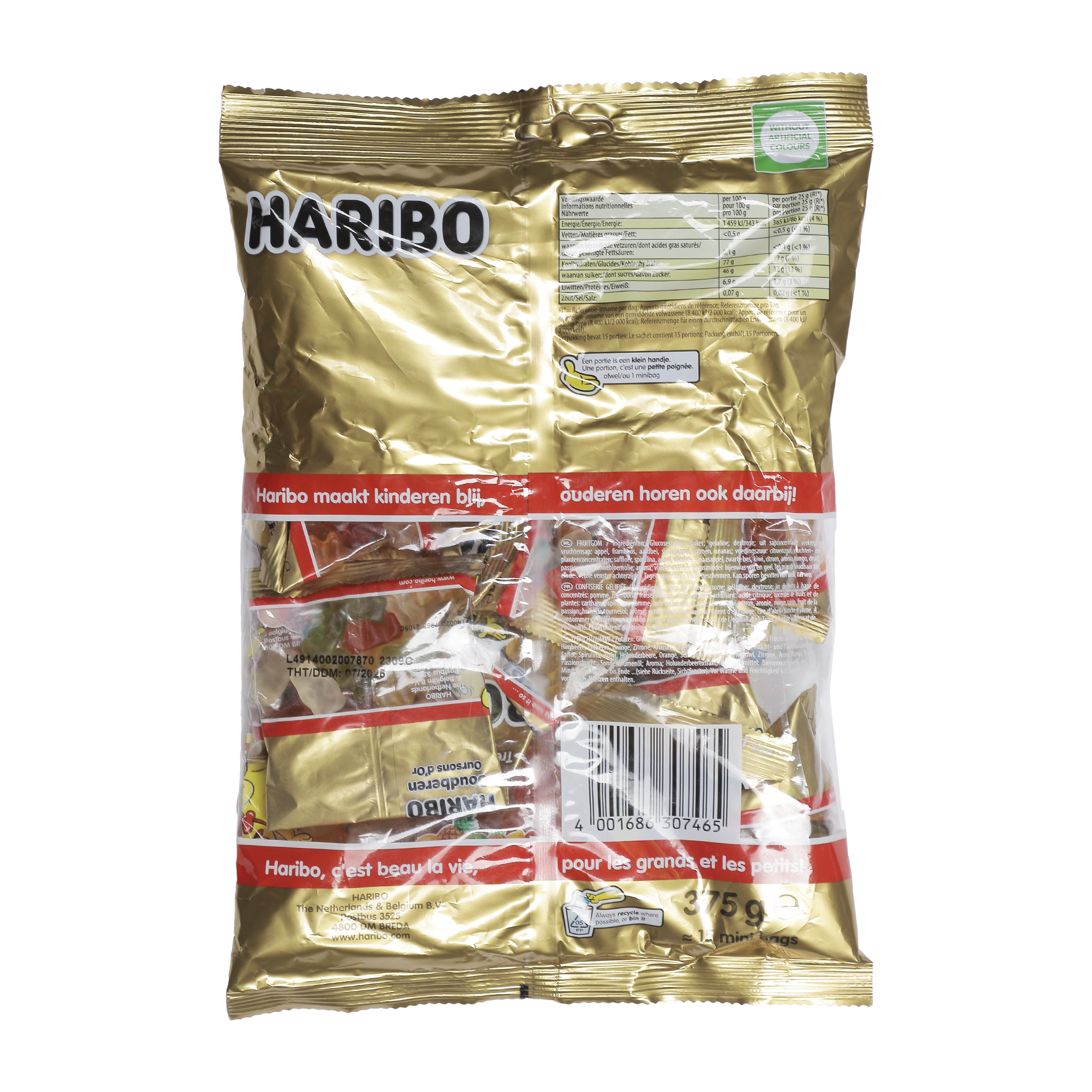 15 minis sachets ourson