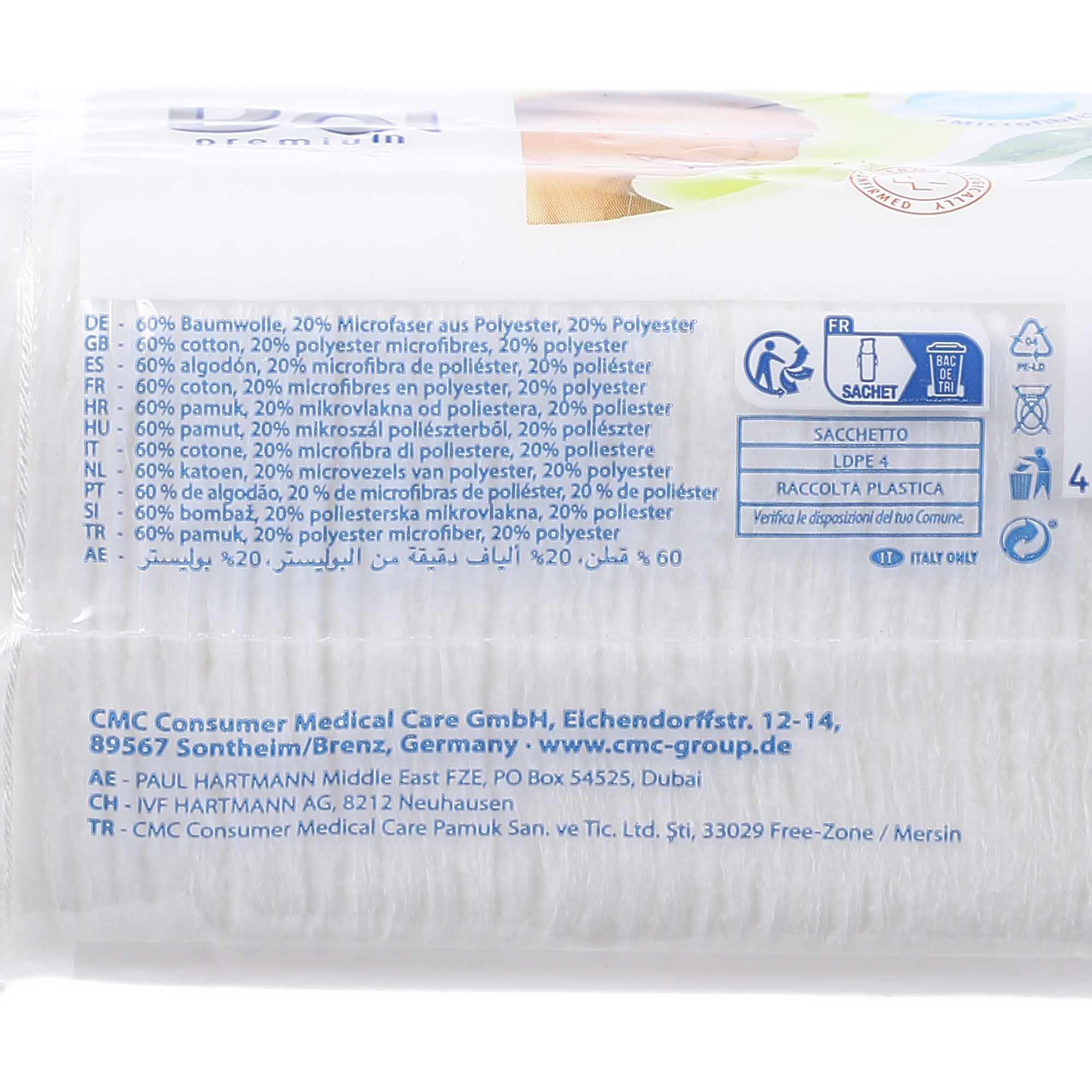 50 carrés de coton à démaquiller