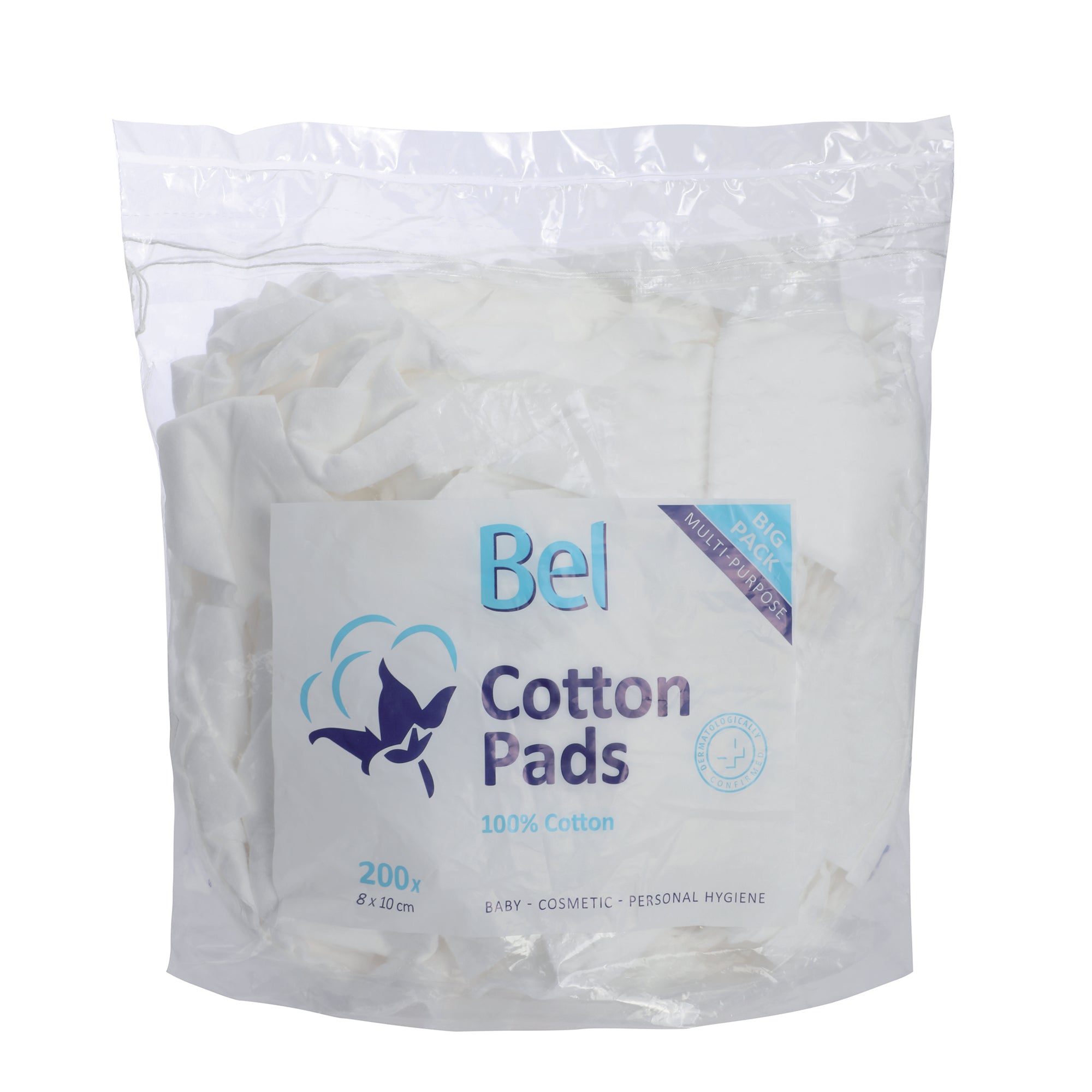 200 rectangles en coton multi usages