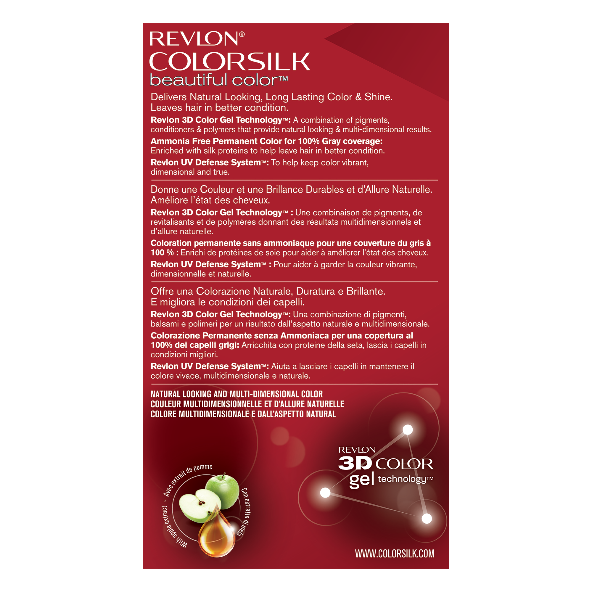 Coloration Colorsilk rouge cerise 066