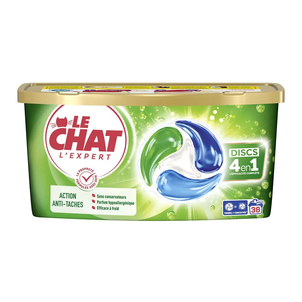 38 capsules de lessive 4 en 1 expert