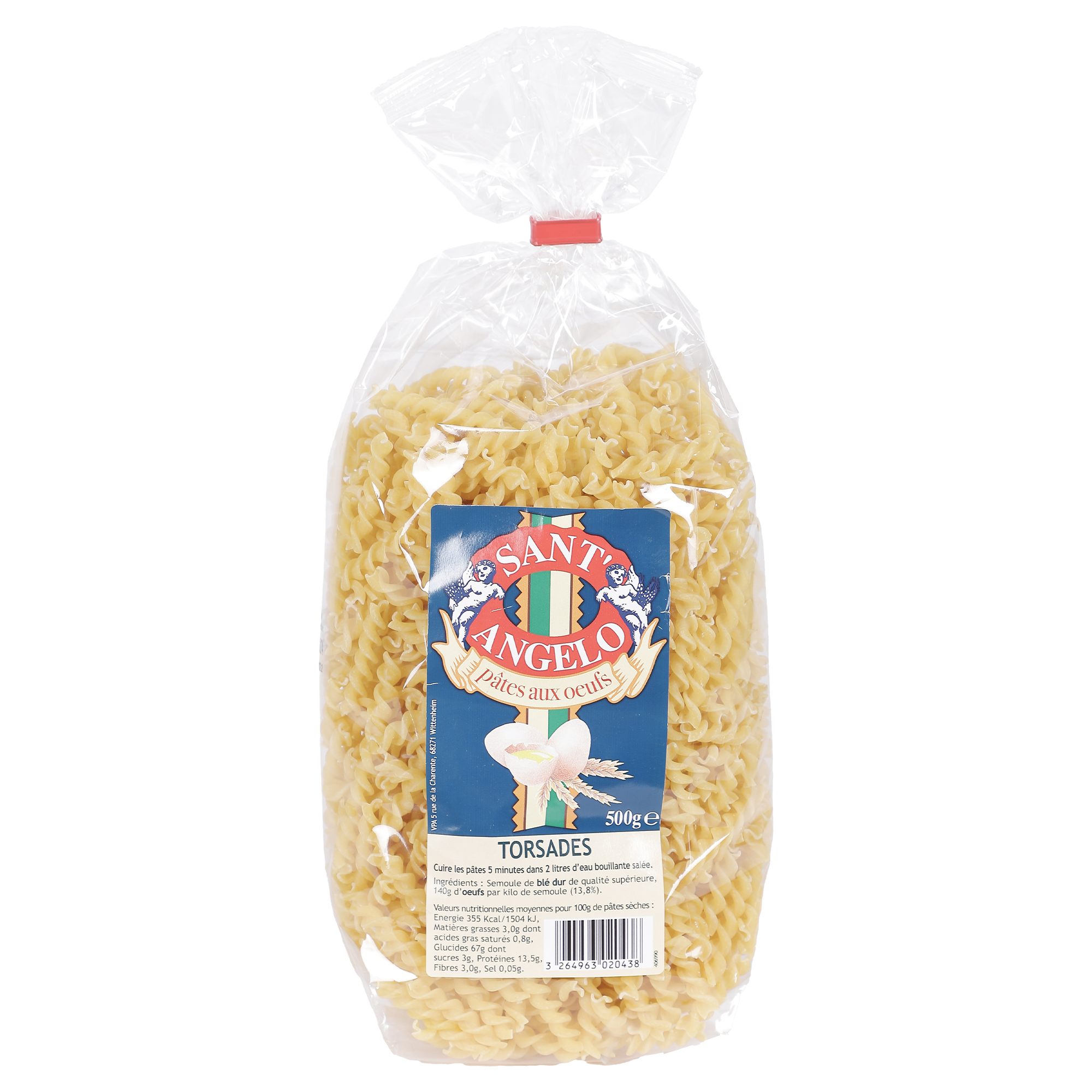 Pâtes aux œufs torsades