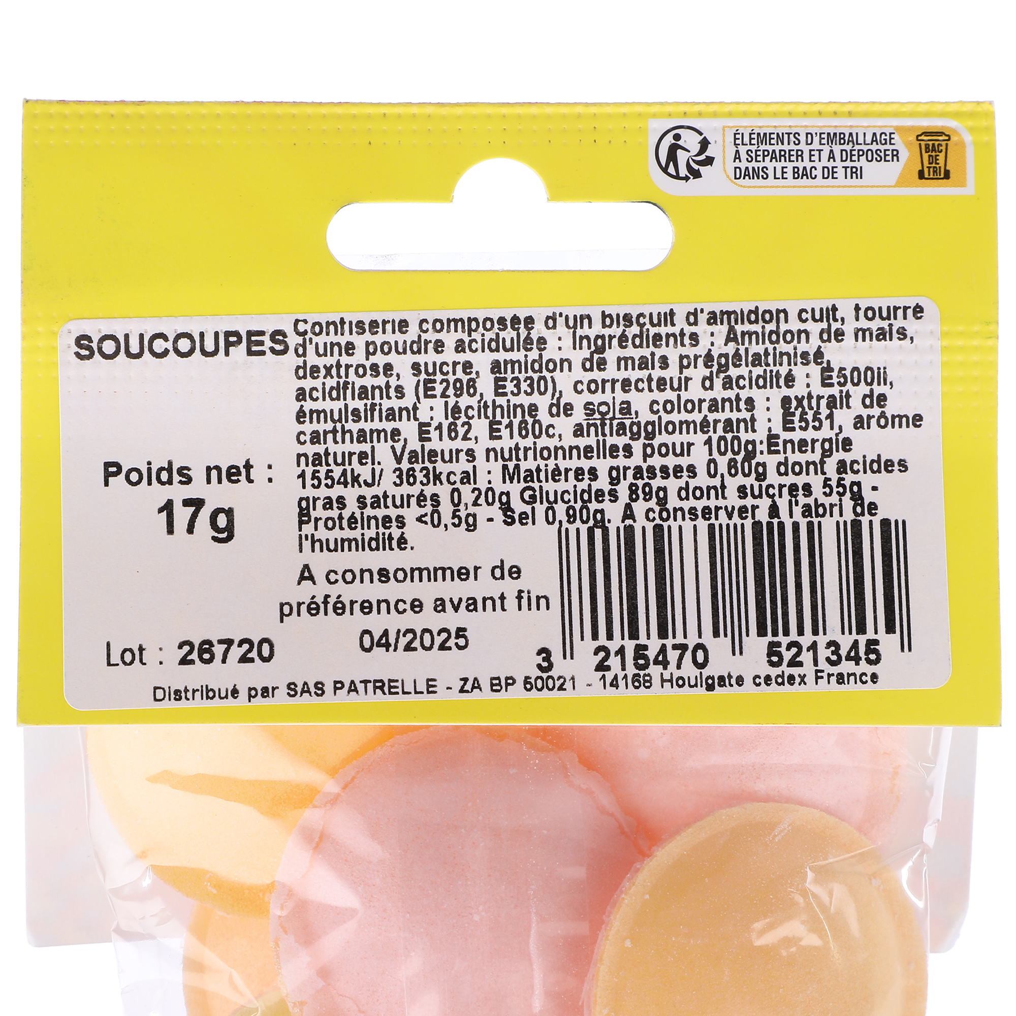 Sachet de bonbons