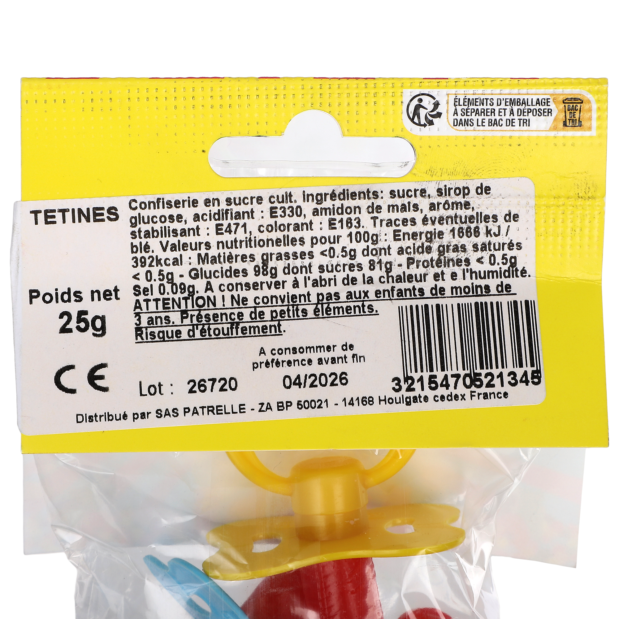 Sachet de bonbons