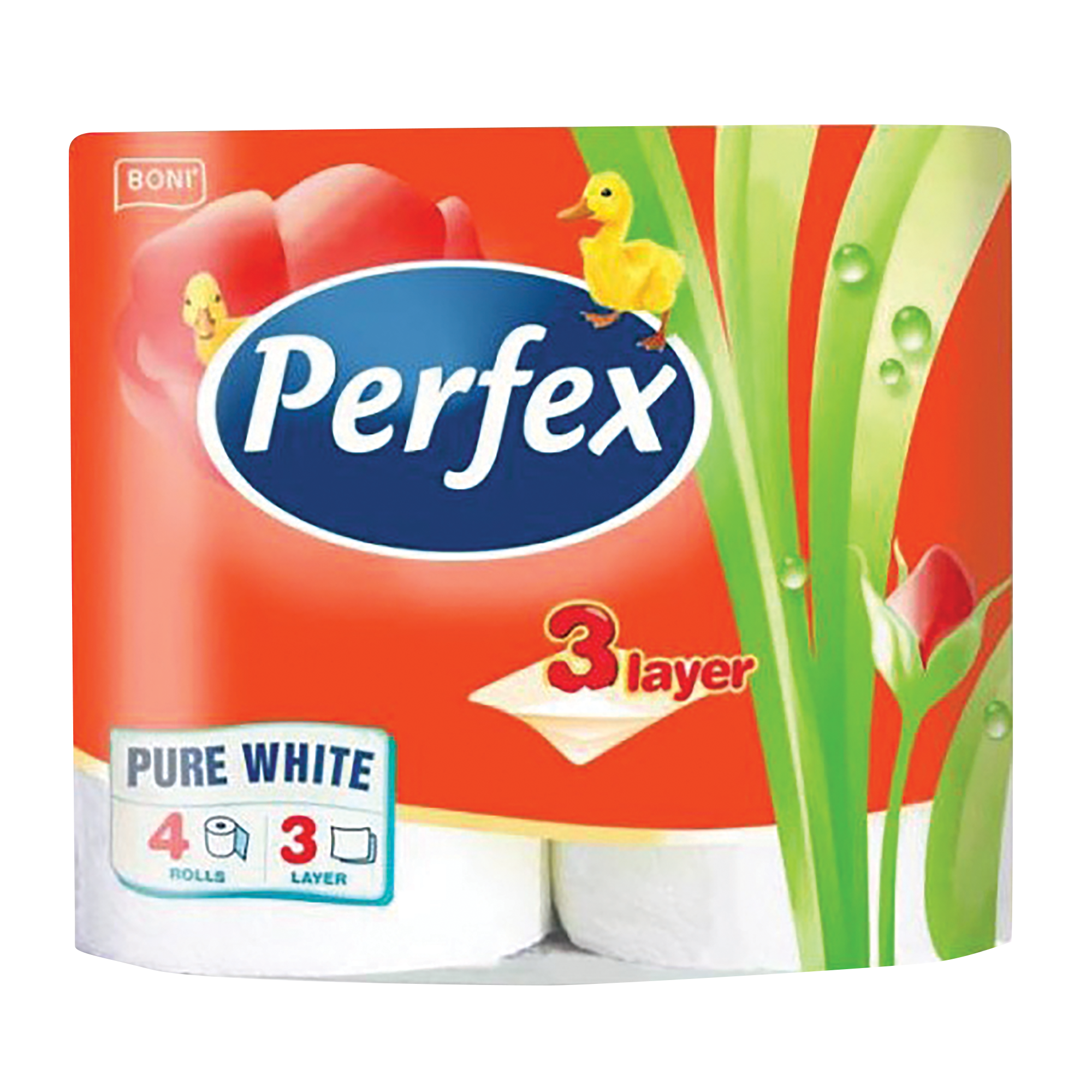 4 rouleaux de papier toilette pure white