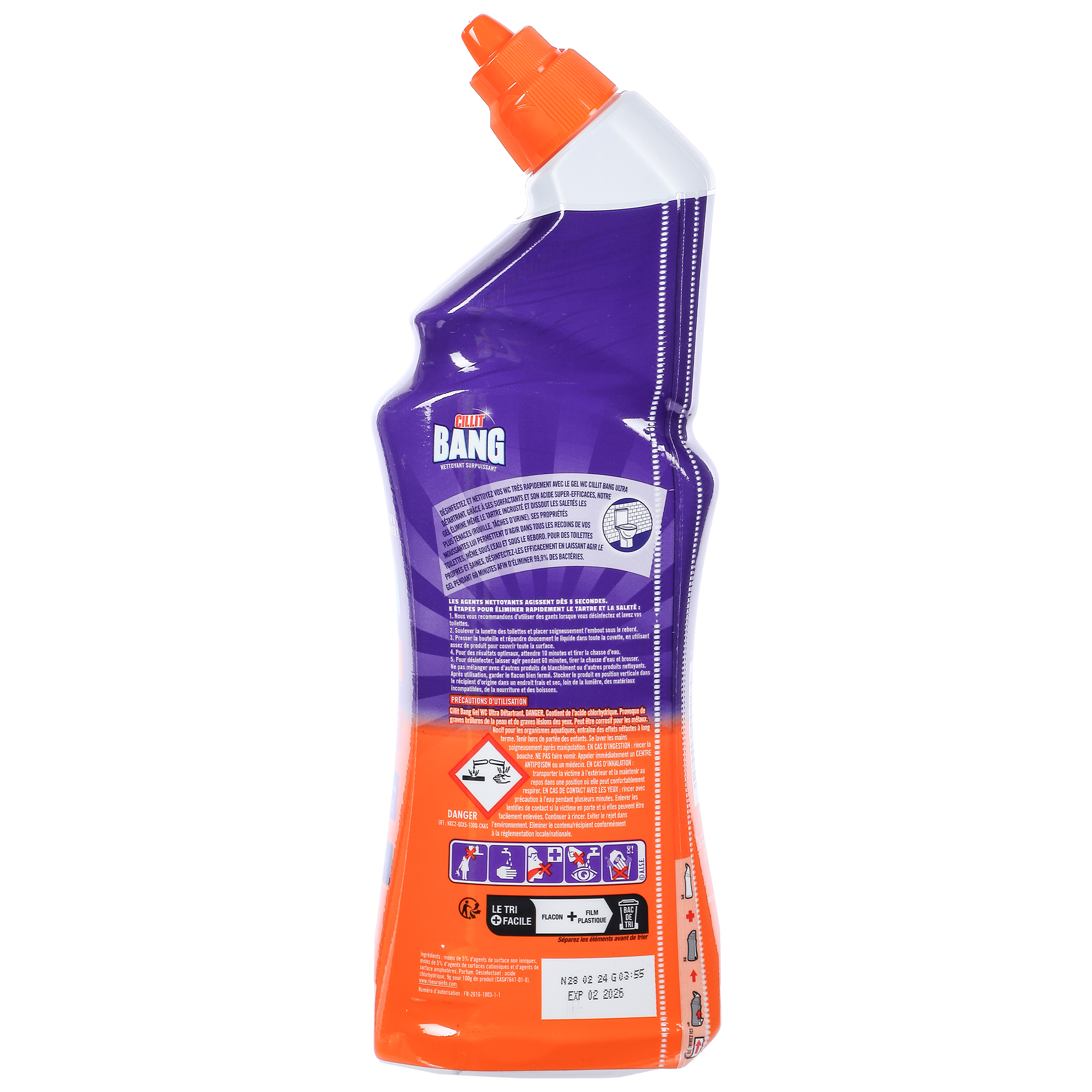 Gel WC nettoyant surpuissant ultra détartrant