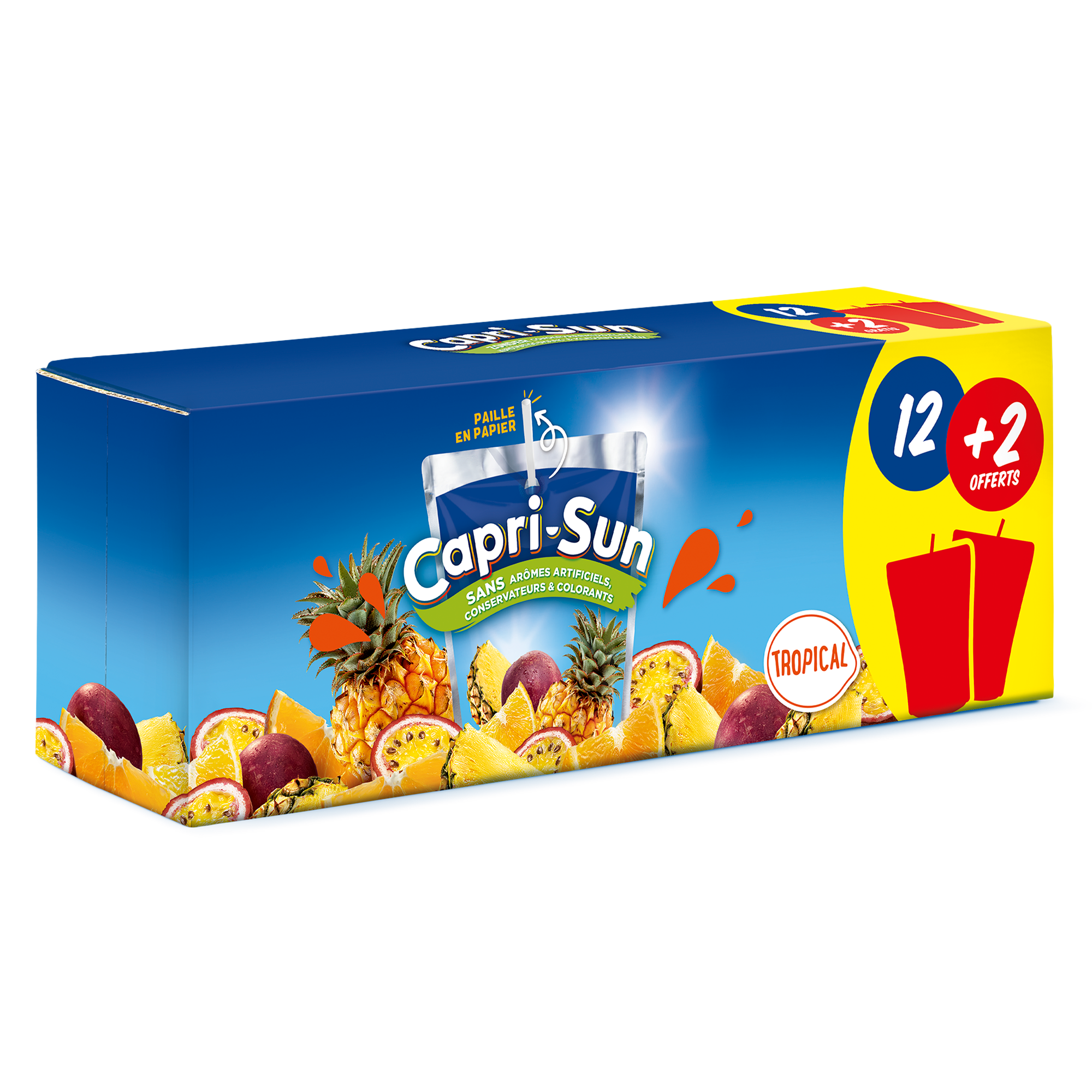 Boîte de 12 + 2 Capri-Sun Tropical