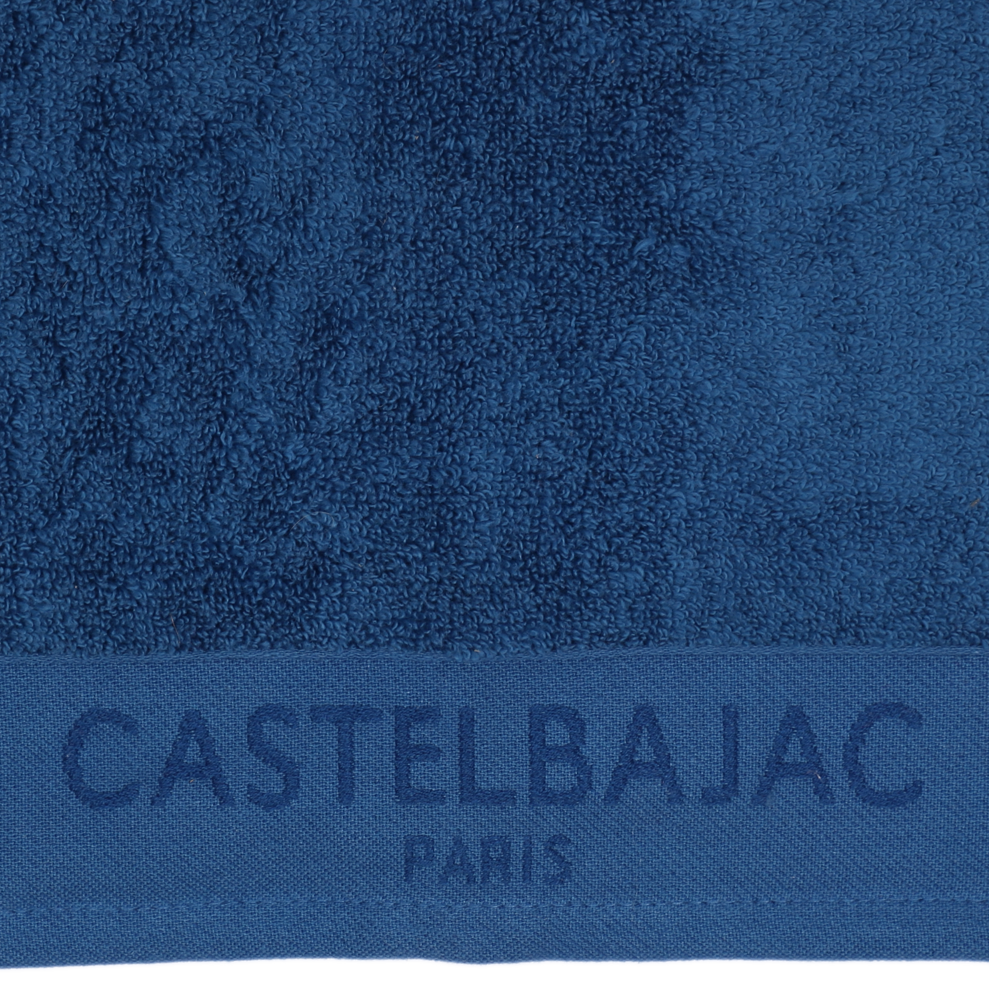 1 serviette de toilette 50x100 + 1 gant bleu