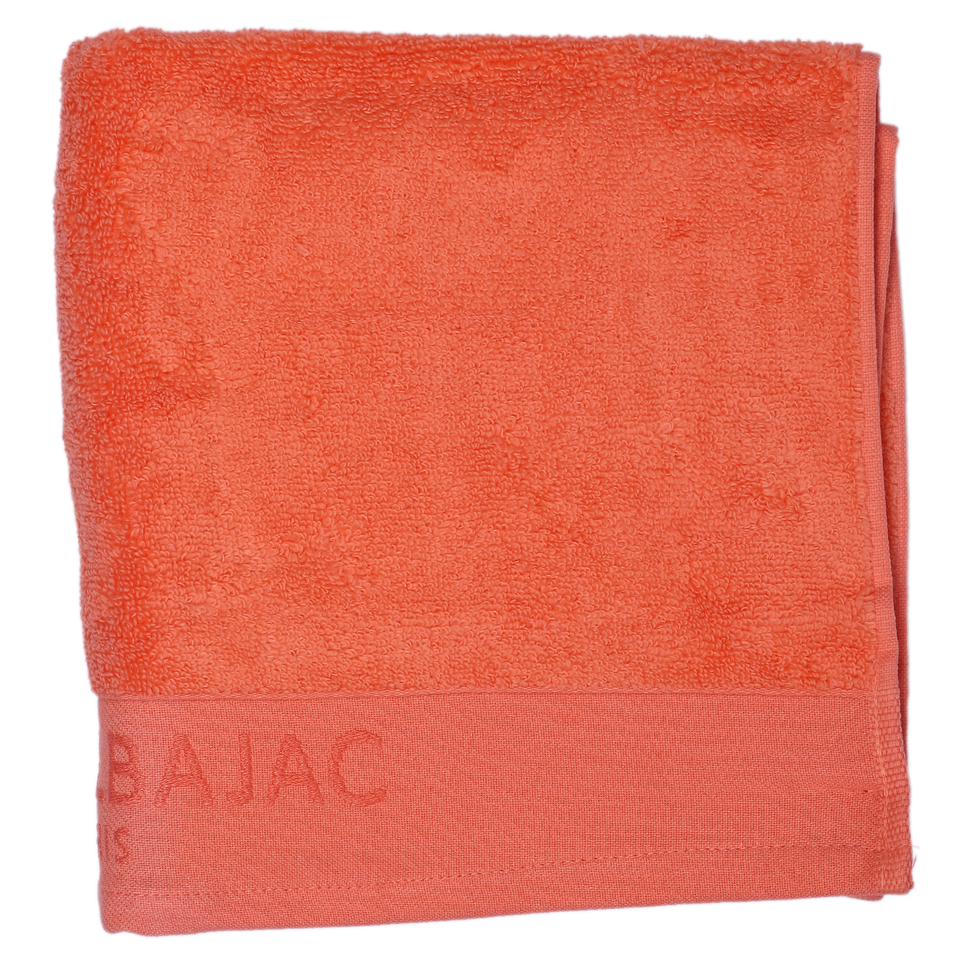 1 serviette de toilette 50x100 + 1 gant corail