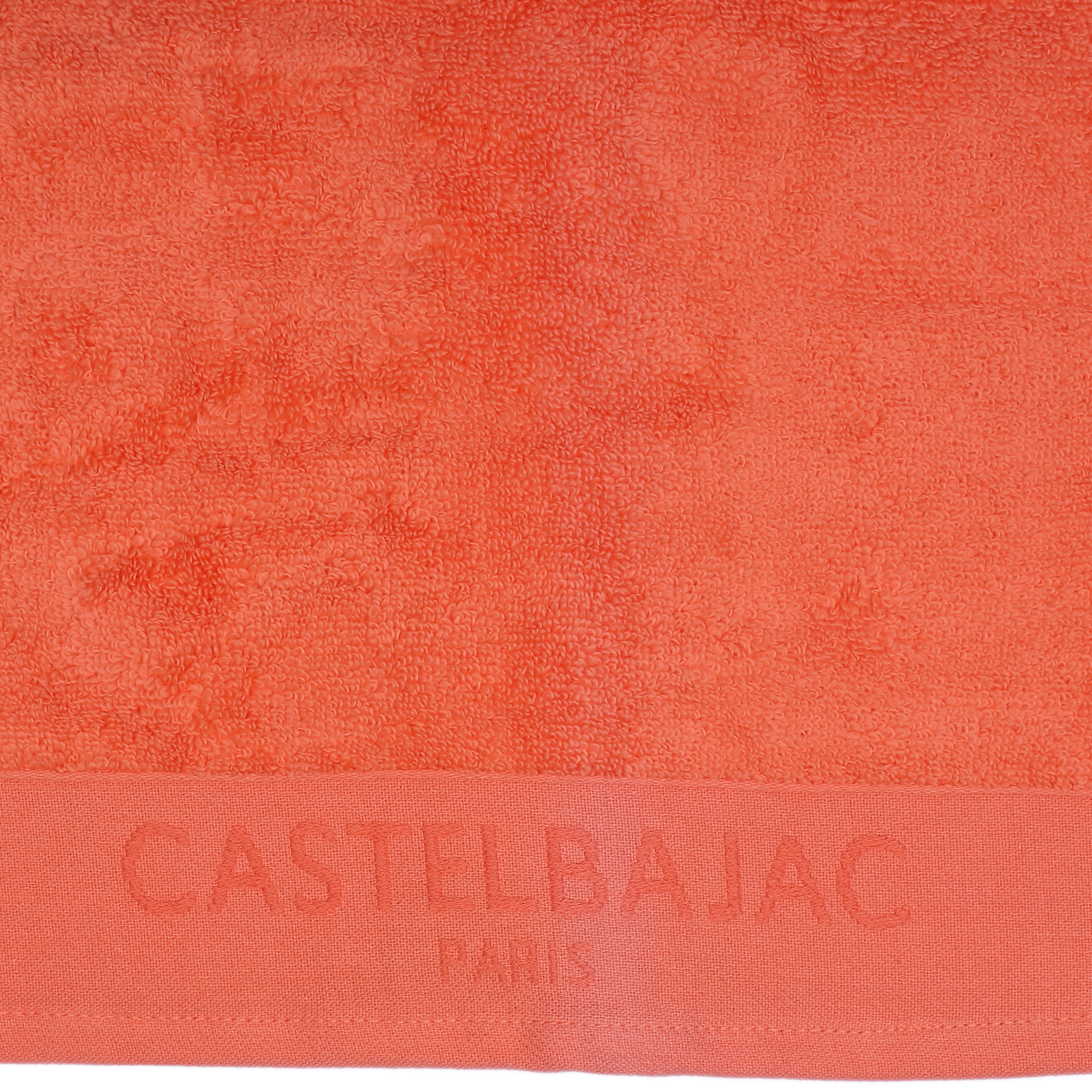 1 serviette de toilette 50x100 + 1 gant corail