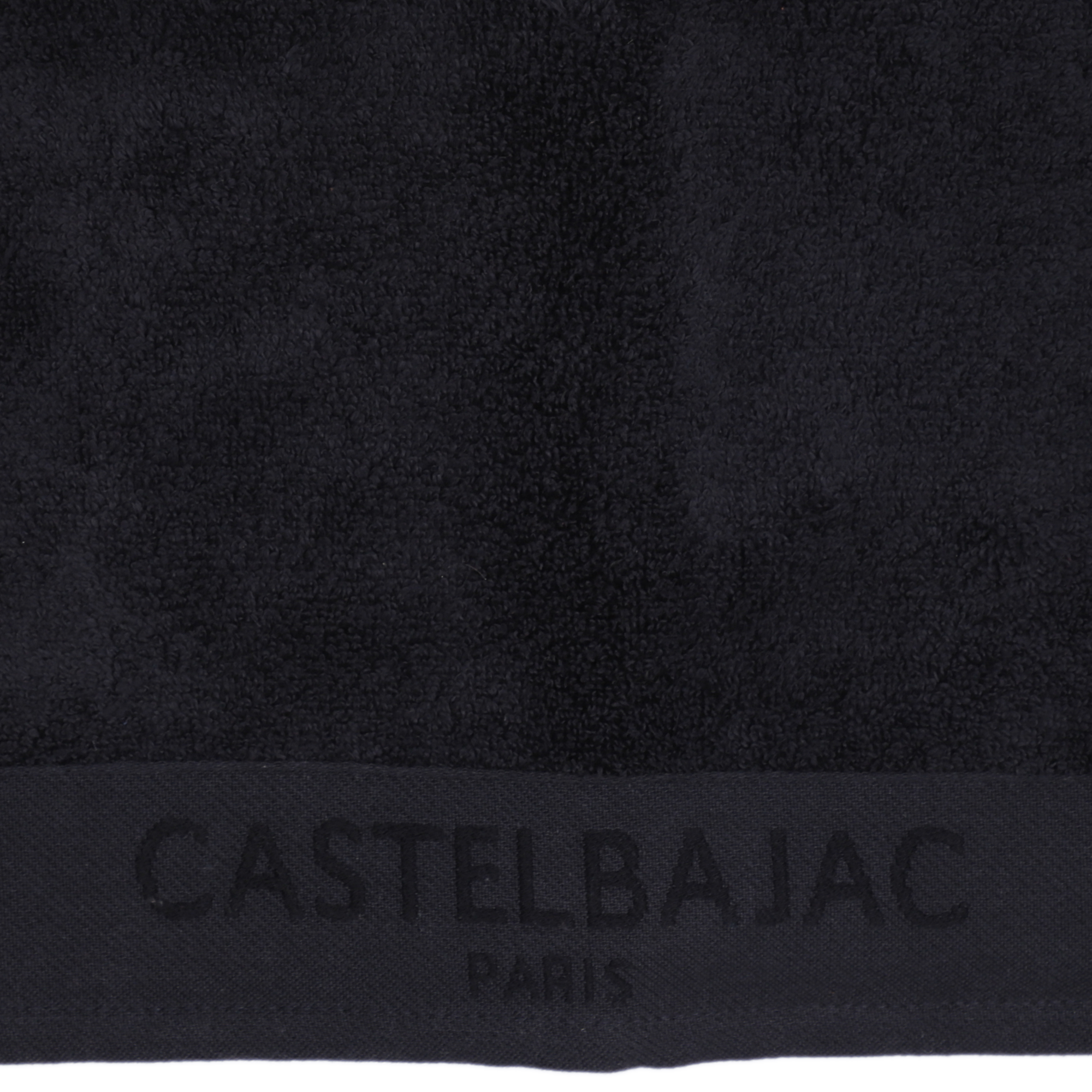 1 serviette de toilette 50x100 + 1 gant noir