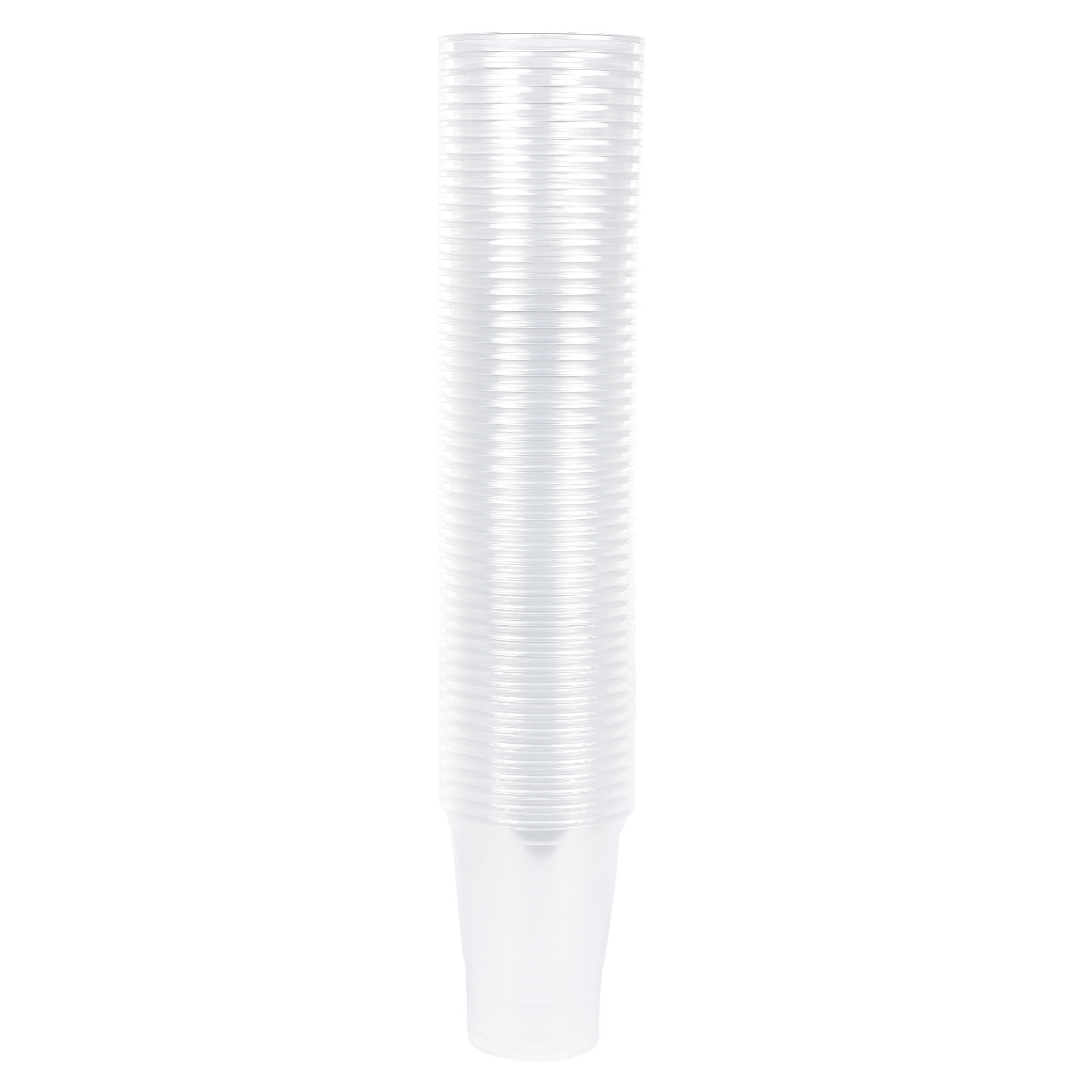 50 gobelets à bière plastique transparent