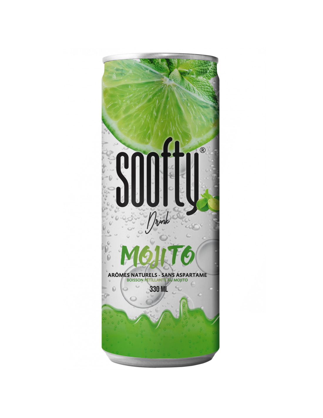 Boisson pétillante goût mojito