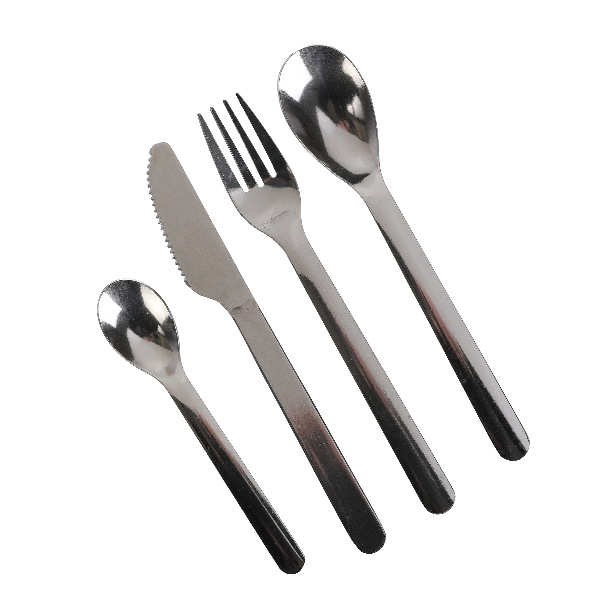 4 COUVERTS NOMADES INOX AVEC ETUI