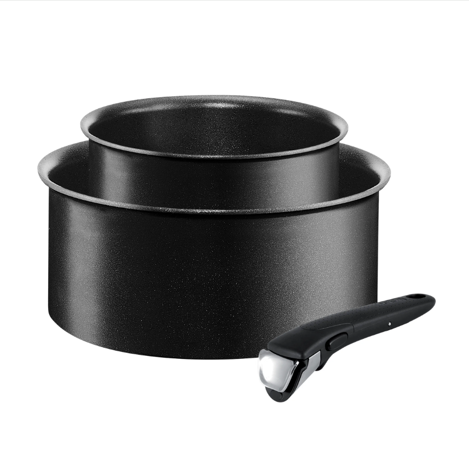 2 casseroles poignée amovible 16-20cm