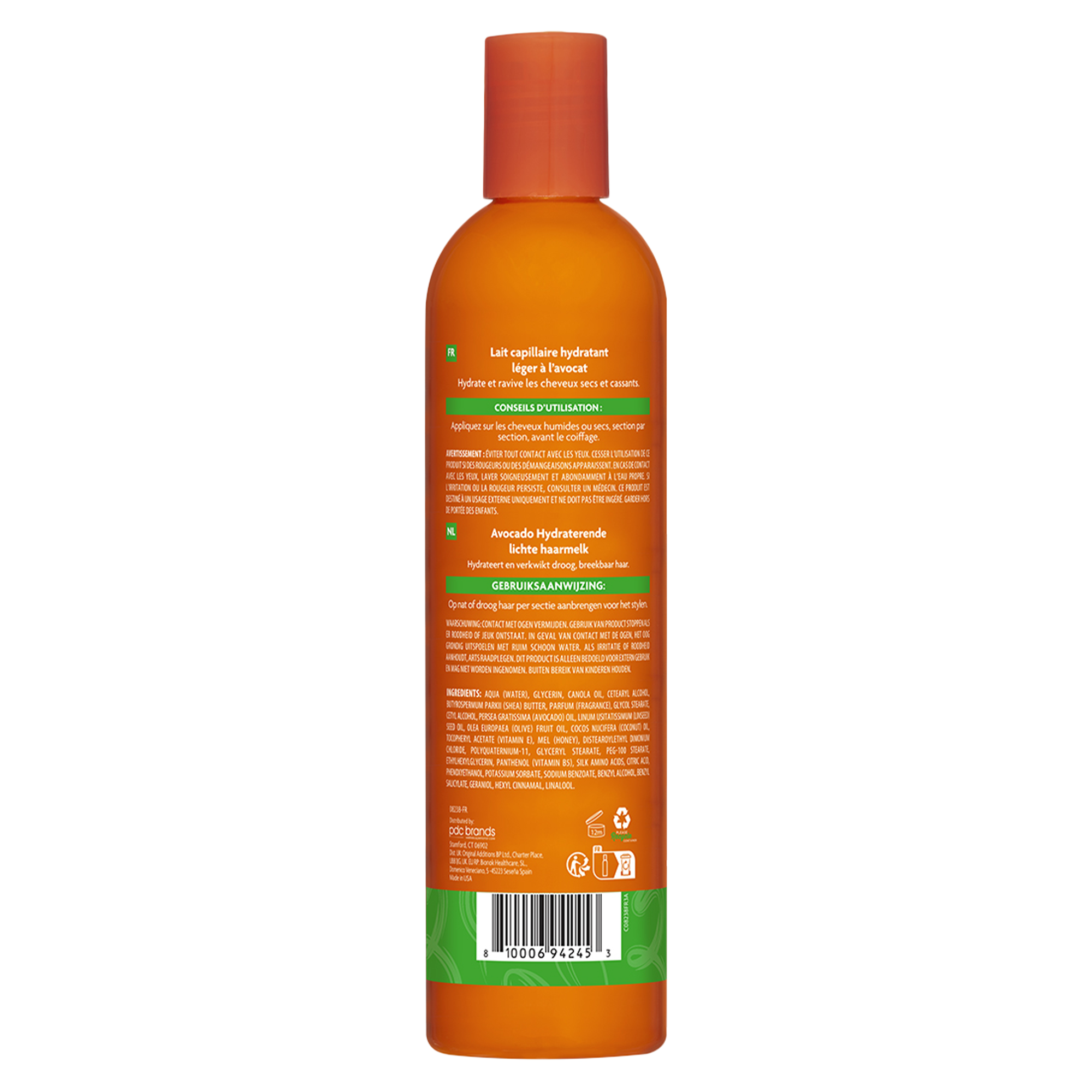 Lait capillaire hydratant à l'avocat