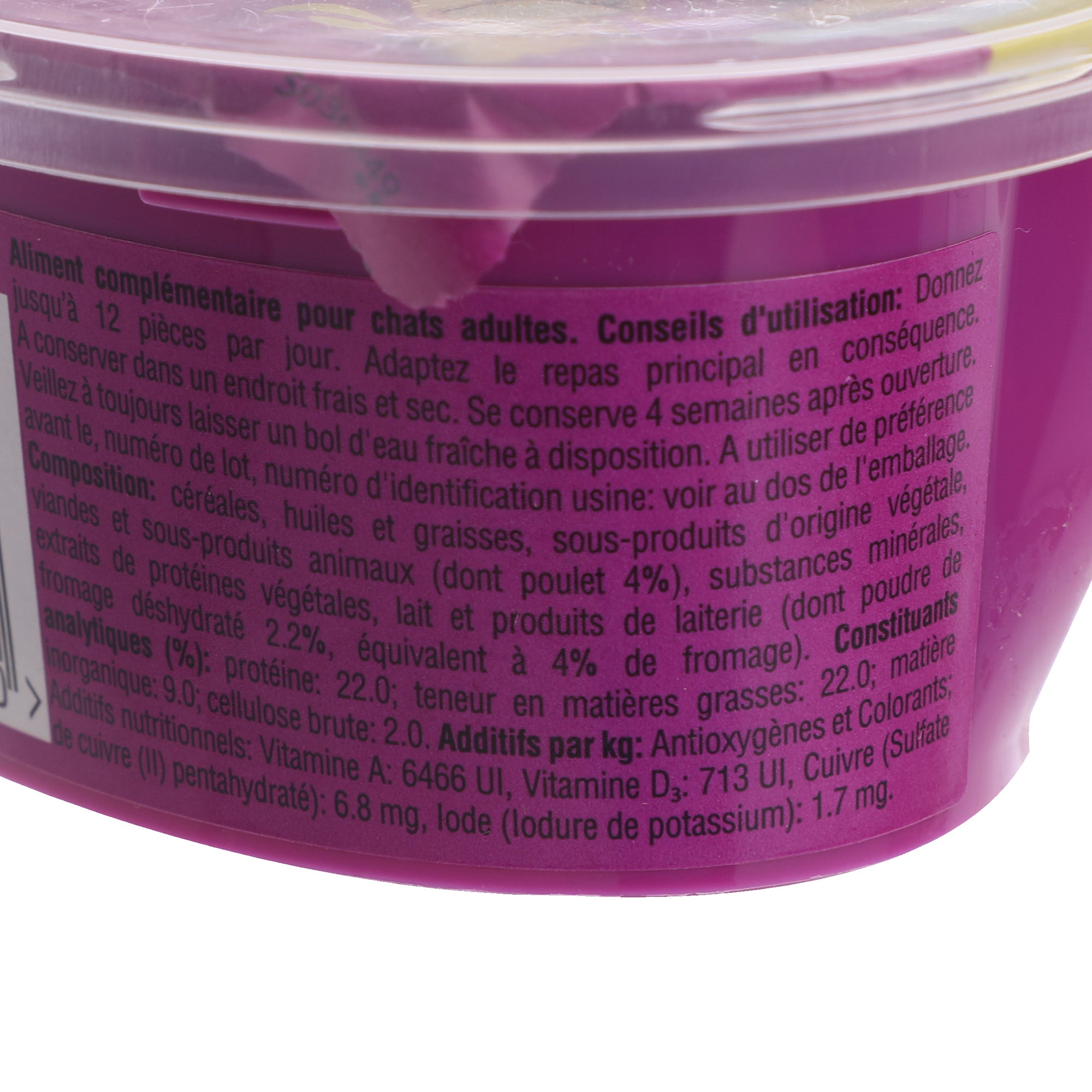 Friandises au poulet et fromage