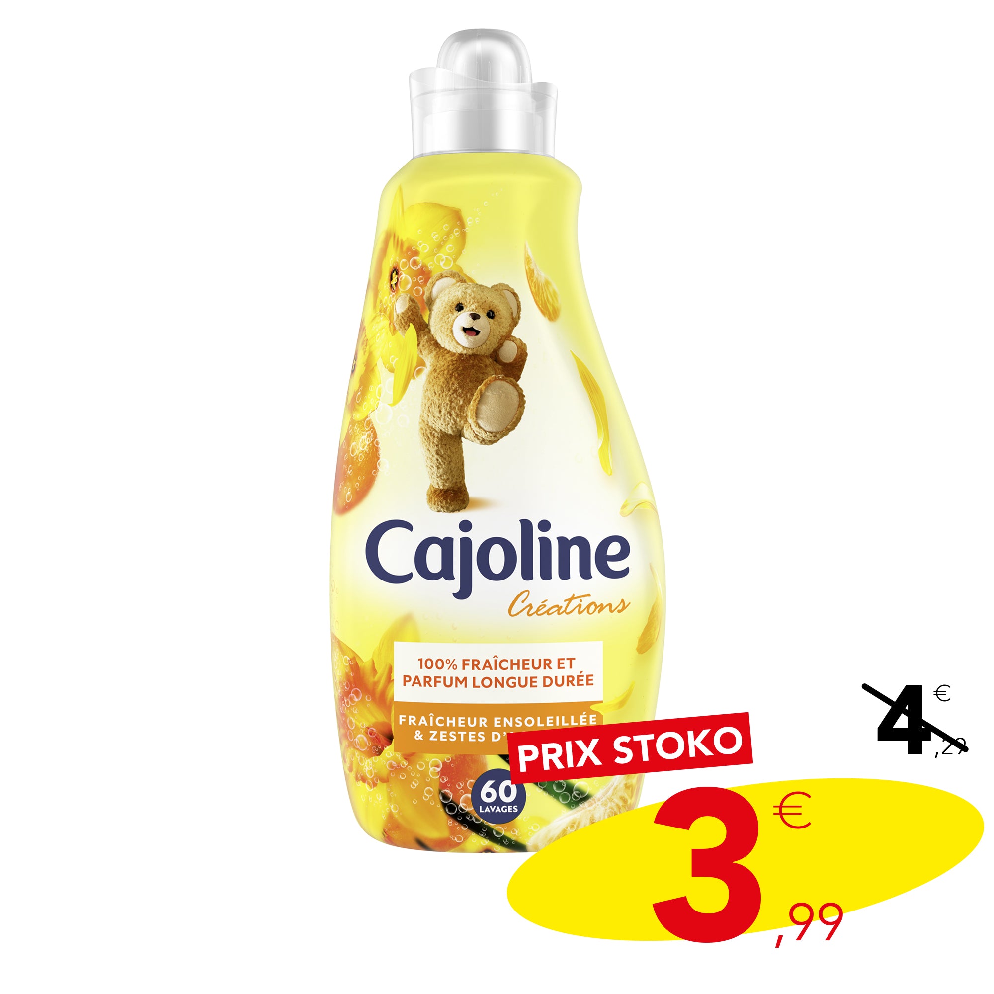 60 Doses d'adoucissant concentré fraicheur ensoleillée