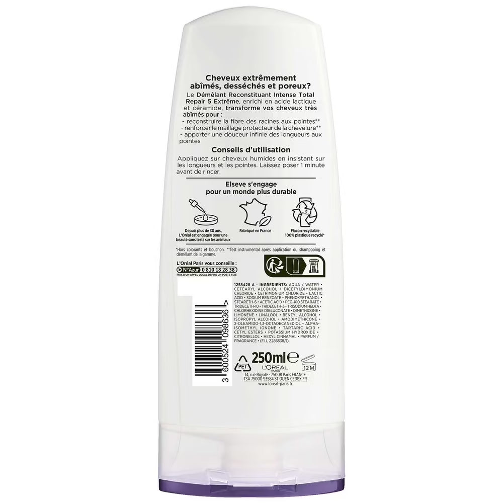 Apres shampoing démêlant reconstituant intense cheveux secs