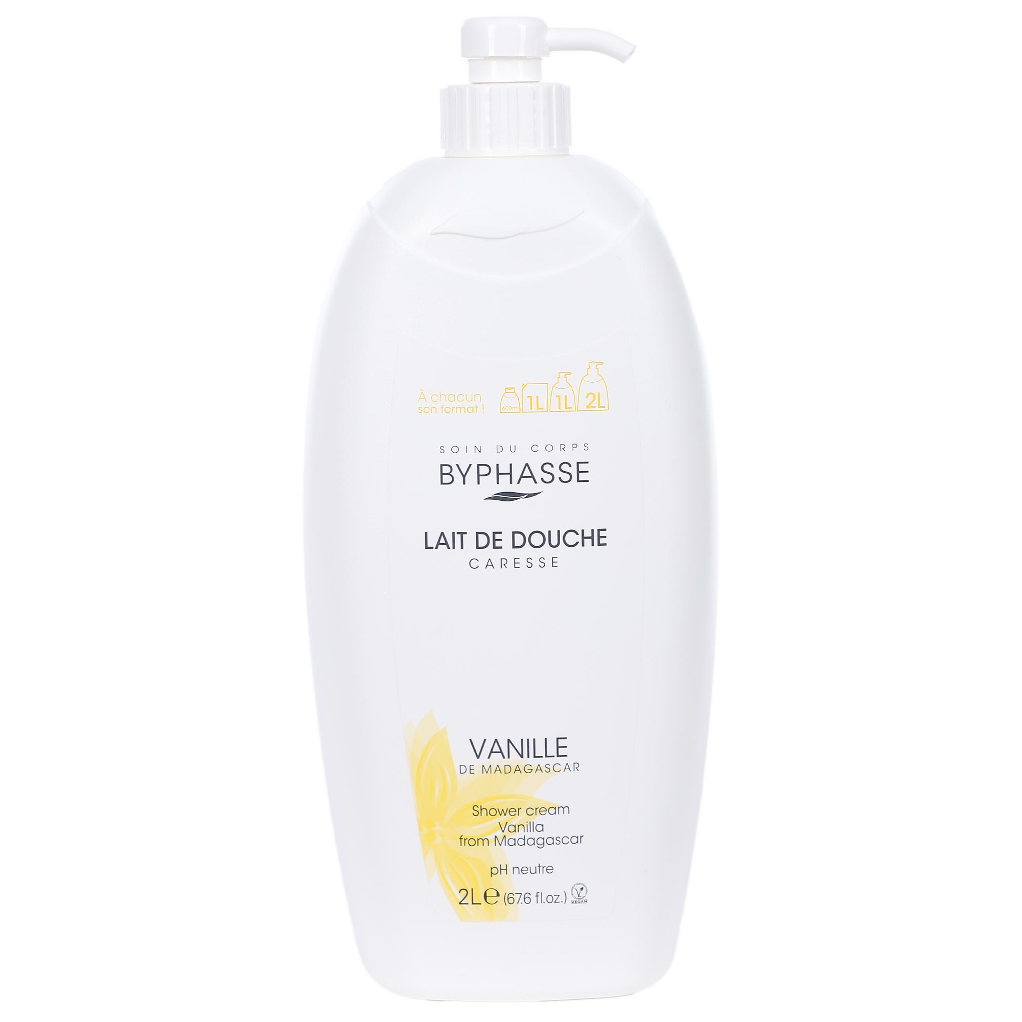 Lait de douche caresse de lait fleur de vanille