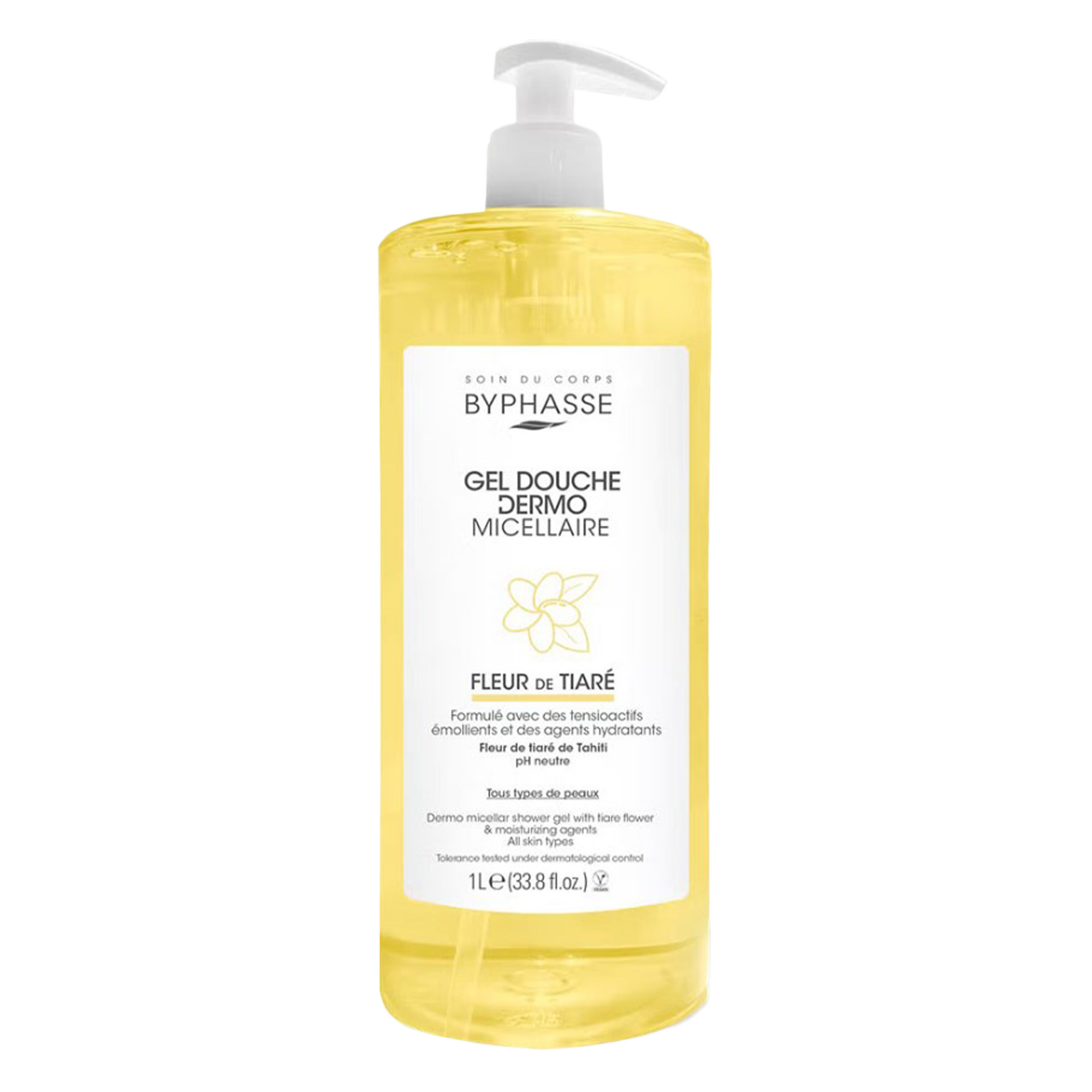 Gel douche dermo micellaire fleur de tiaré