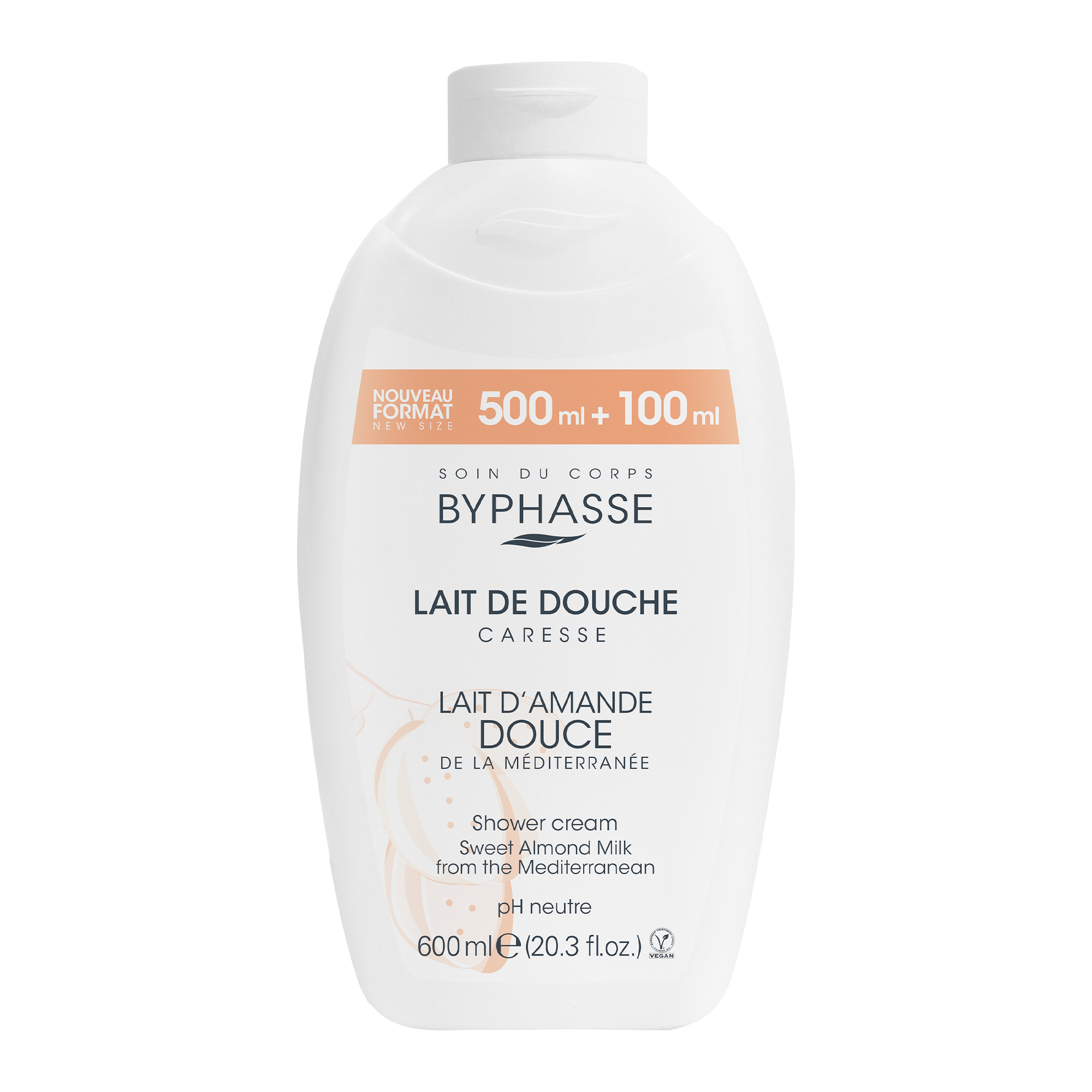 Lait de douche caresse amande douce