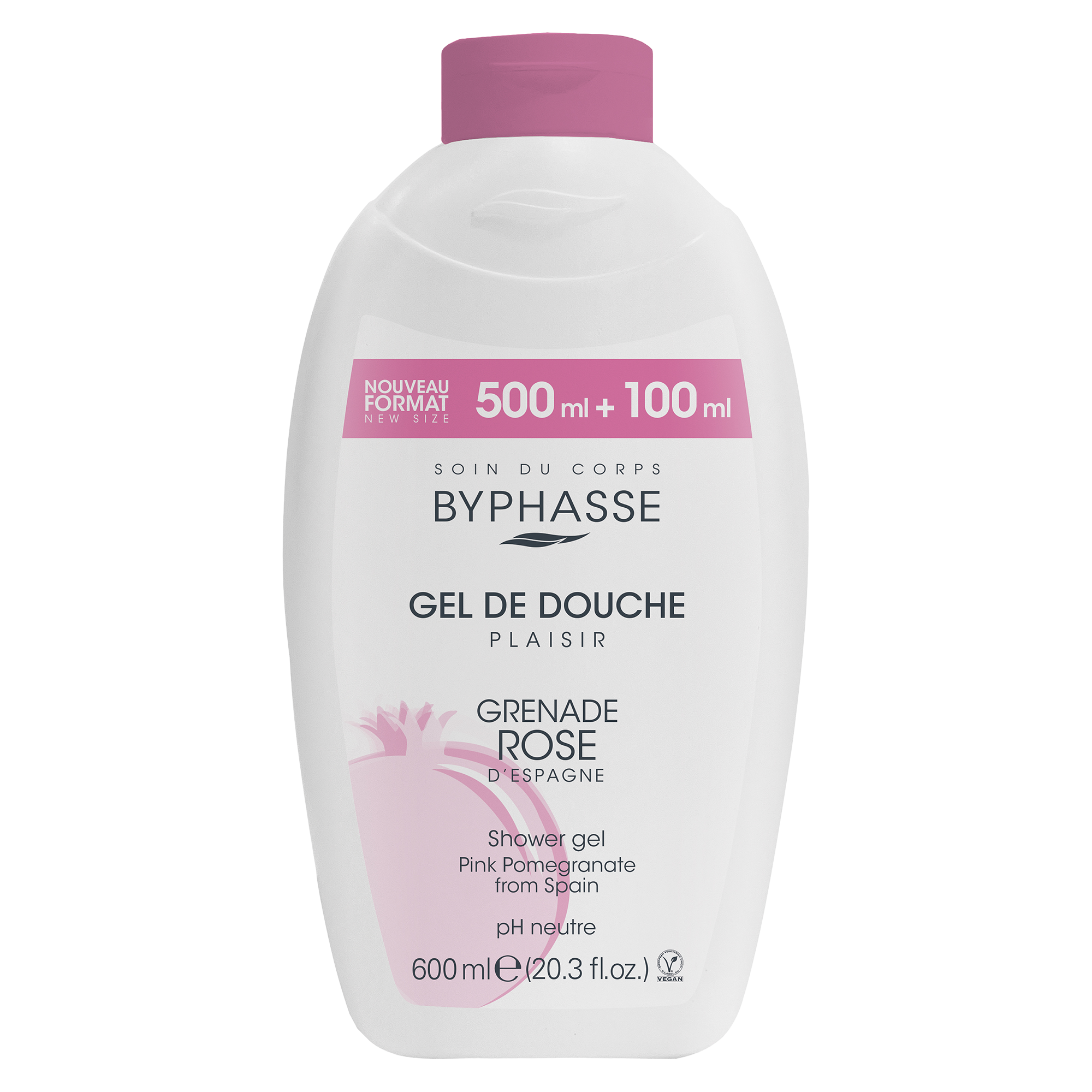 Gel douche grenade rose
