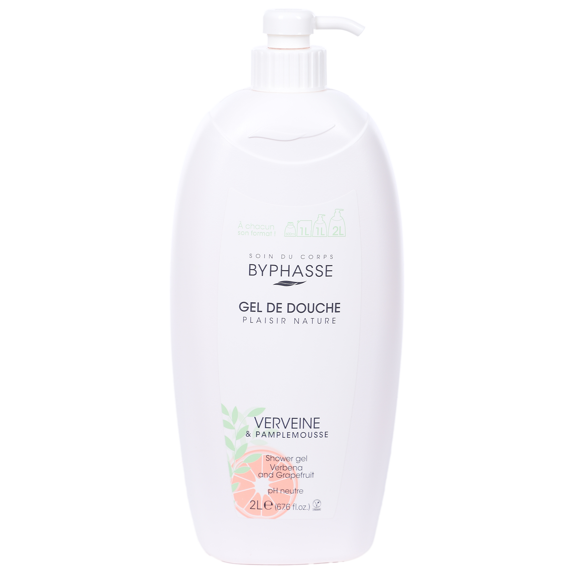 Gel douche plaisir nature verveine pamplemousse