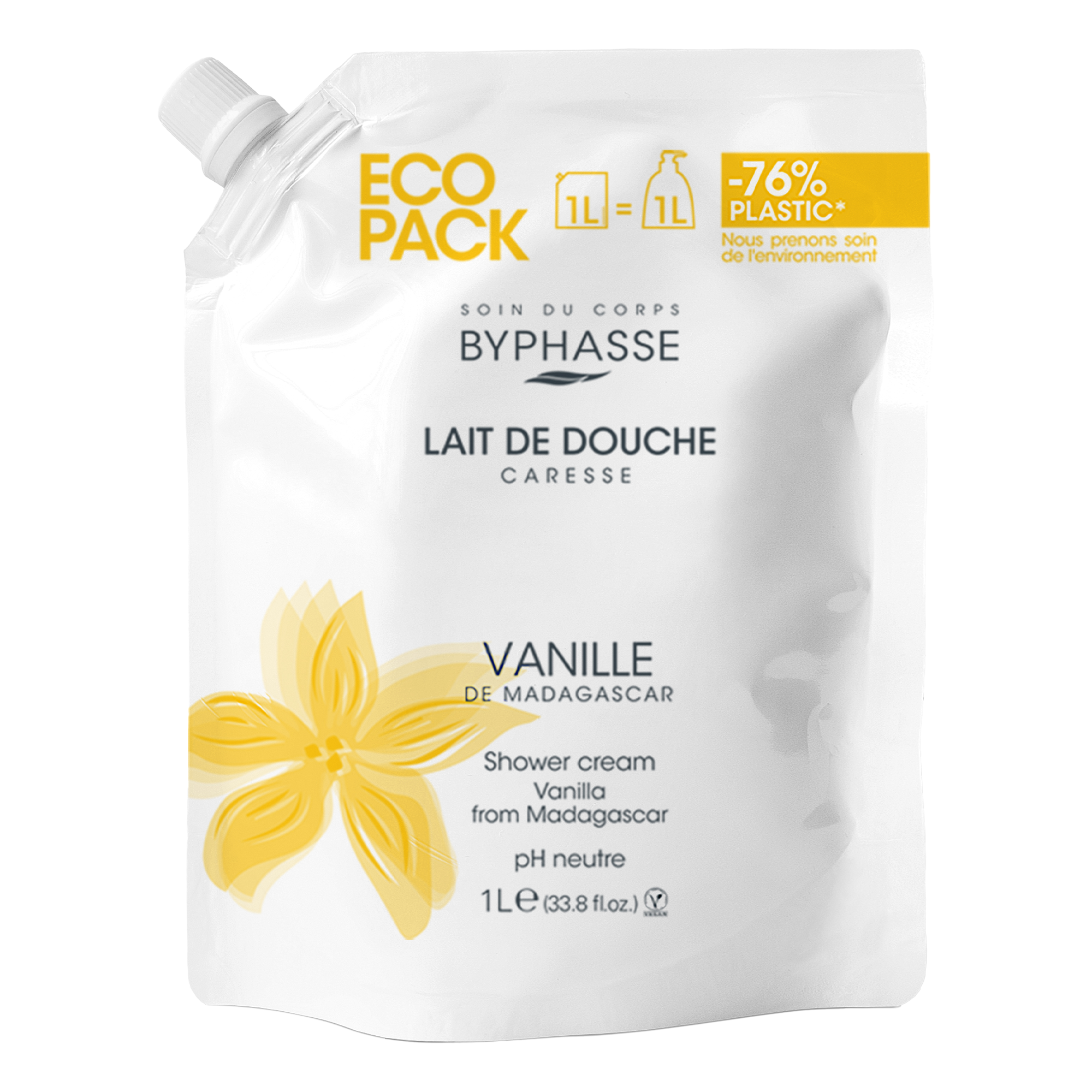 Ecopack Lait de douche Vanille de Madagascar