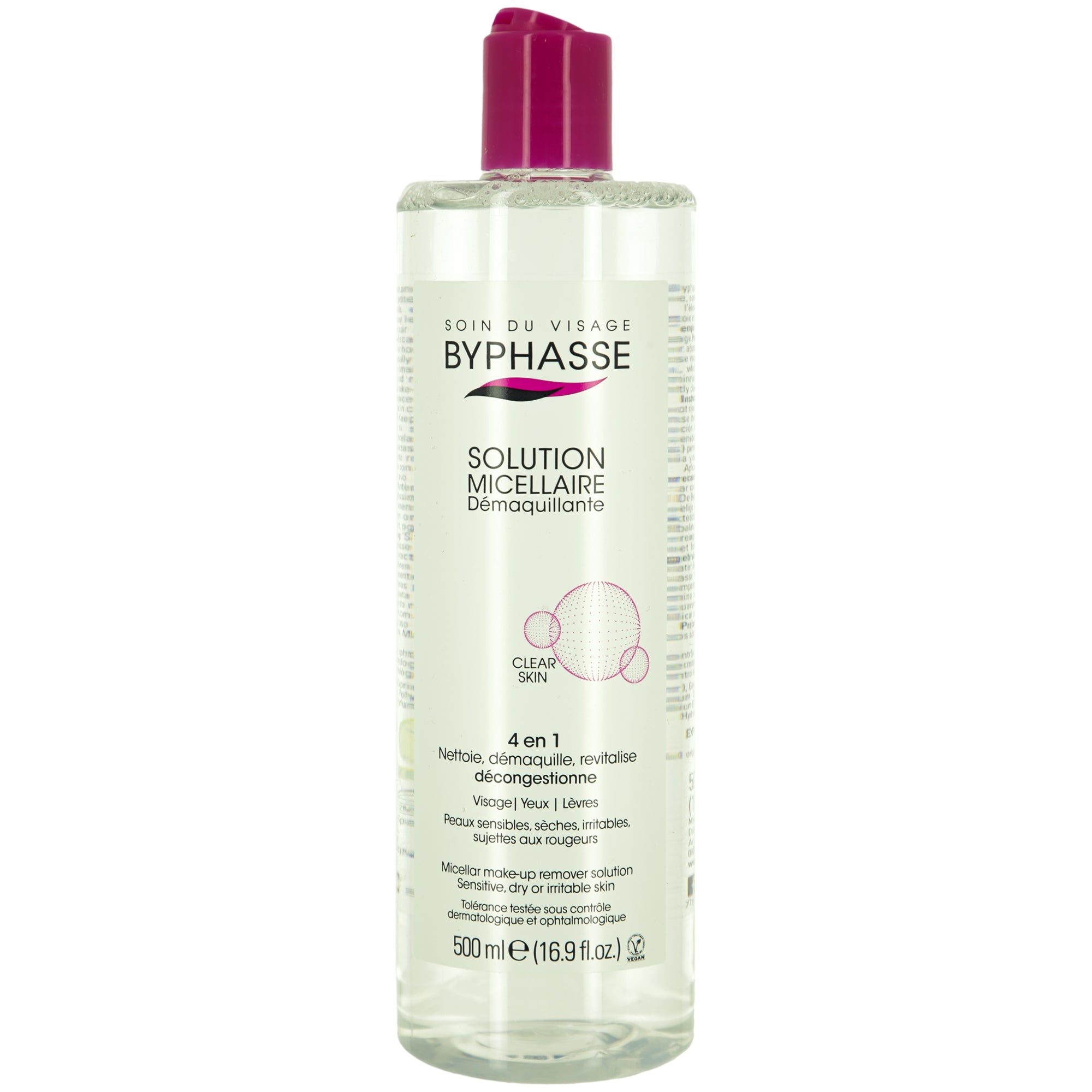 Eau micellaire démaquillante peaux sensibles