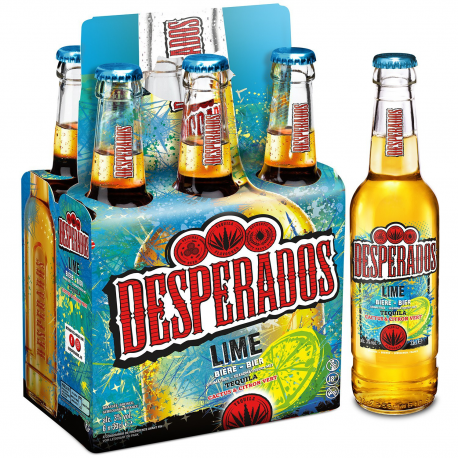 Pack de 6x33cl bière Desperados Lime