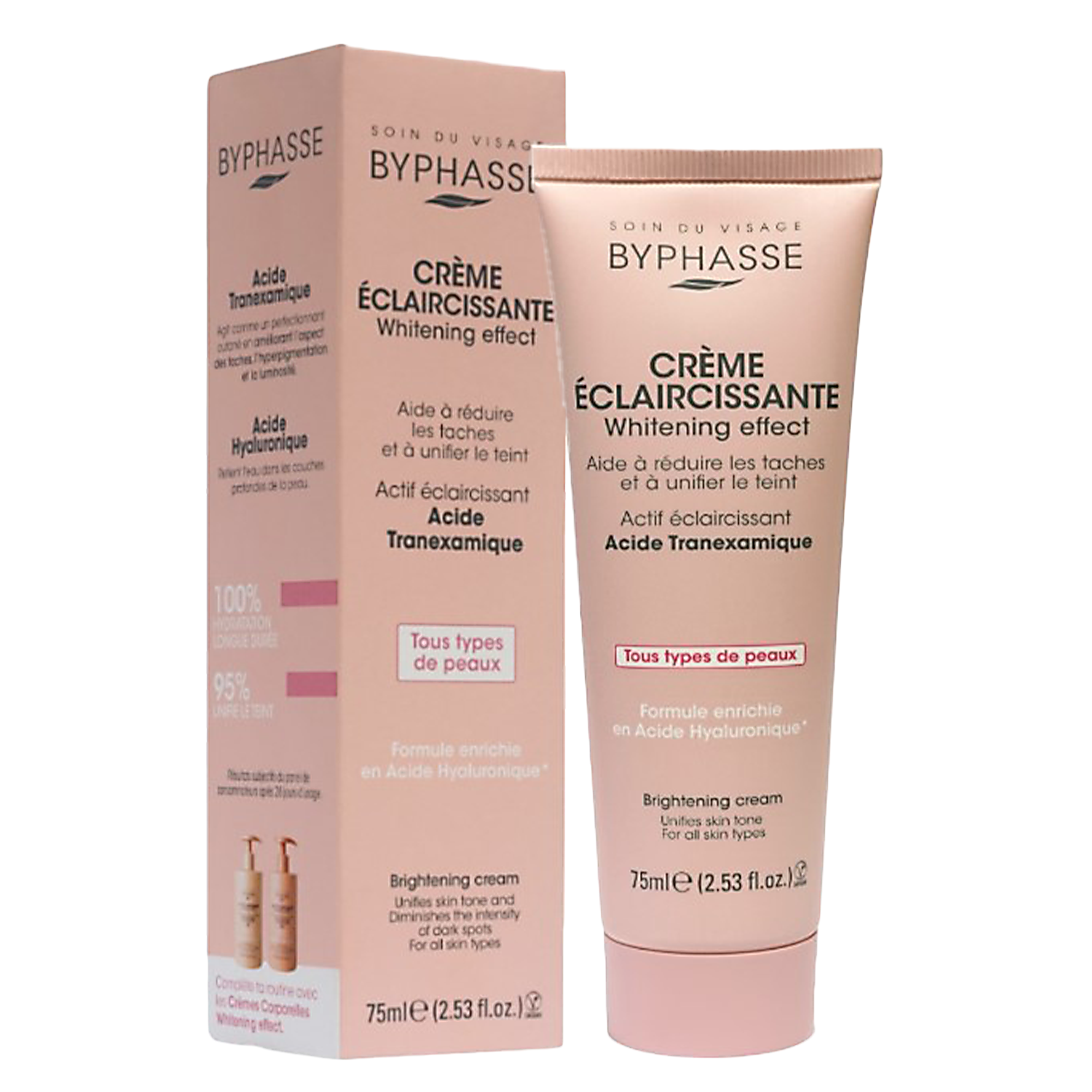 Crème pour visage éclaircissante tous type de peau