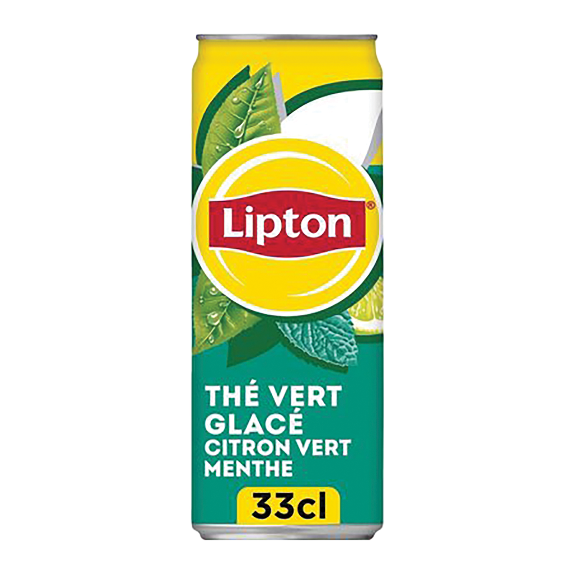 Canette Ice Tea saveur citron vert et menthe