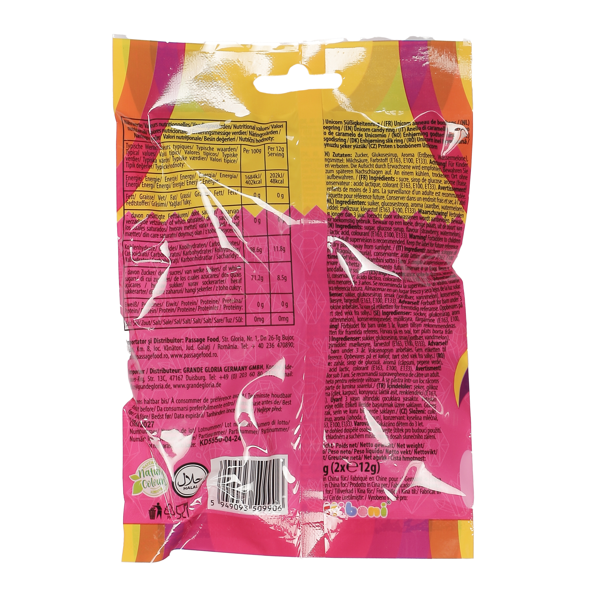 Sachet de deux sucettes bagues