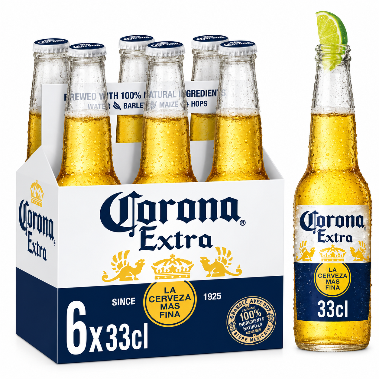 Pack de 6 bières Corona 33cl