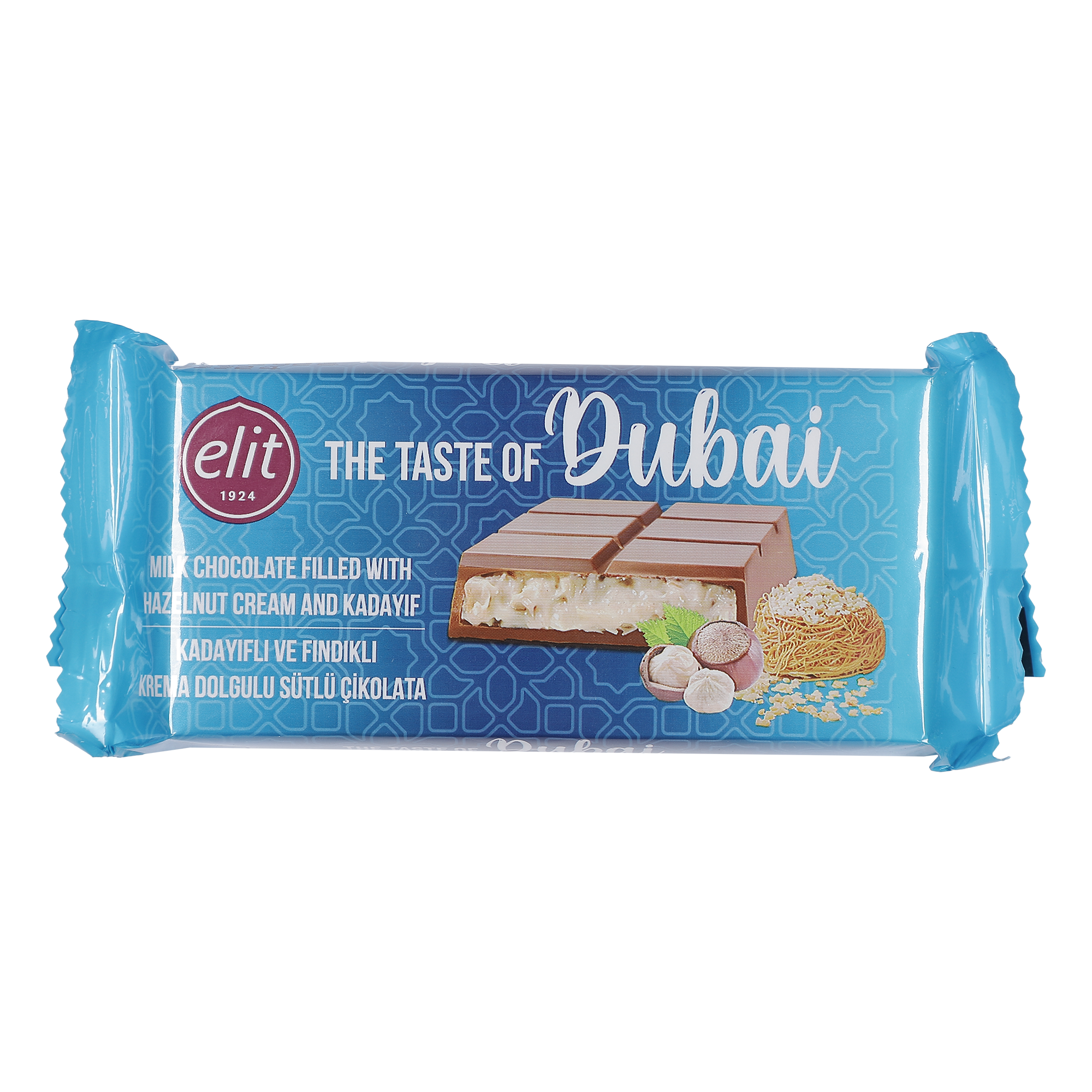 Tablette de chocolat de Dubaï noisette et kadaif