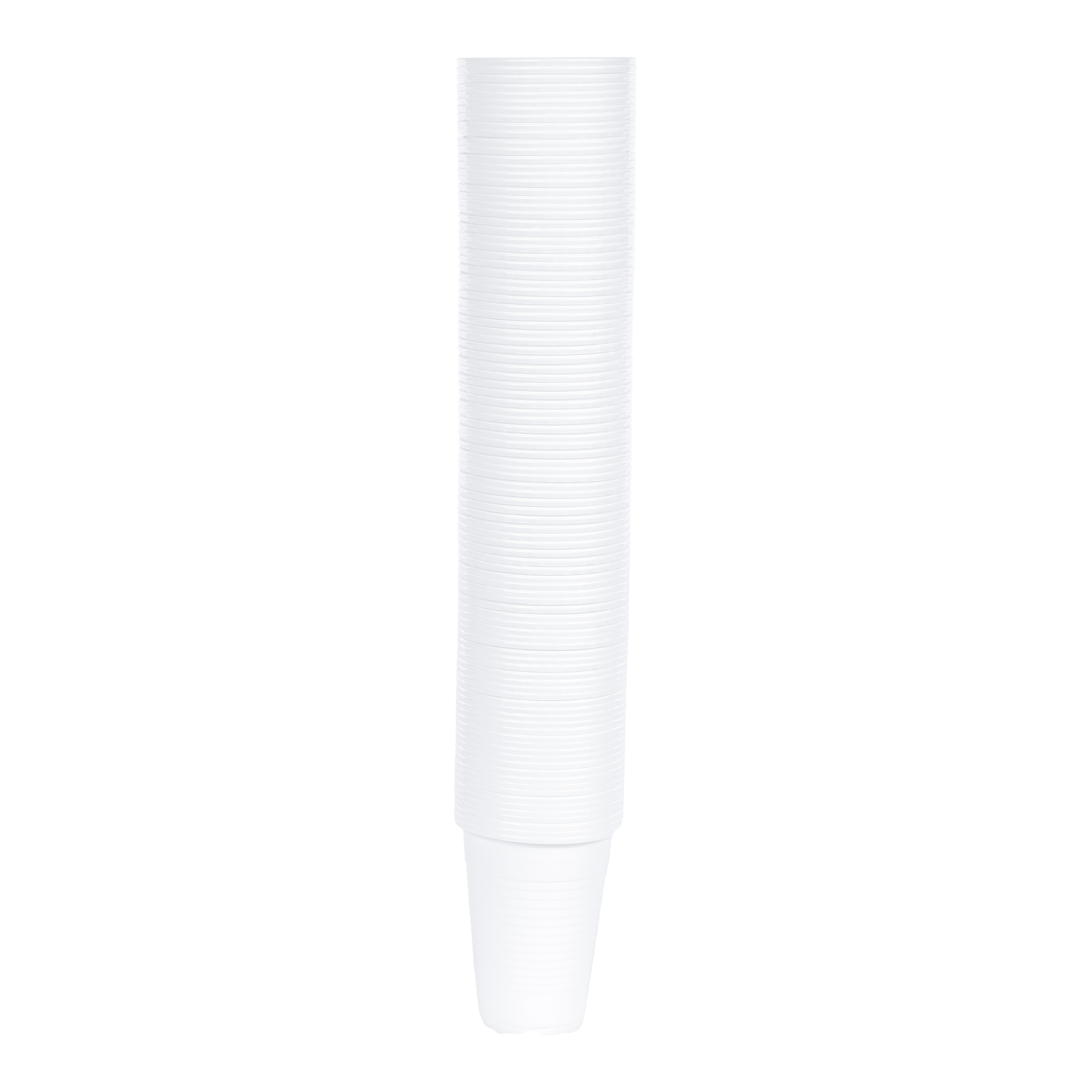 100 gobelets à eau plastique blanc