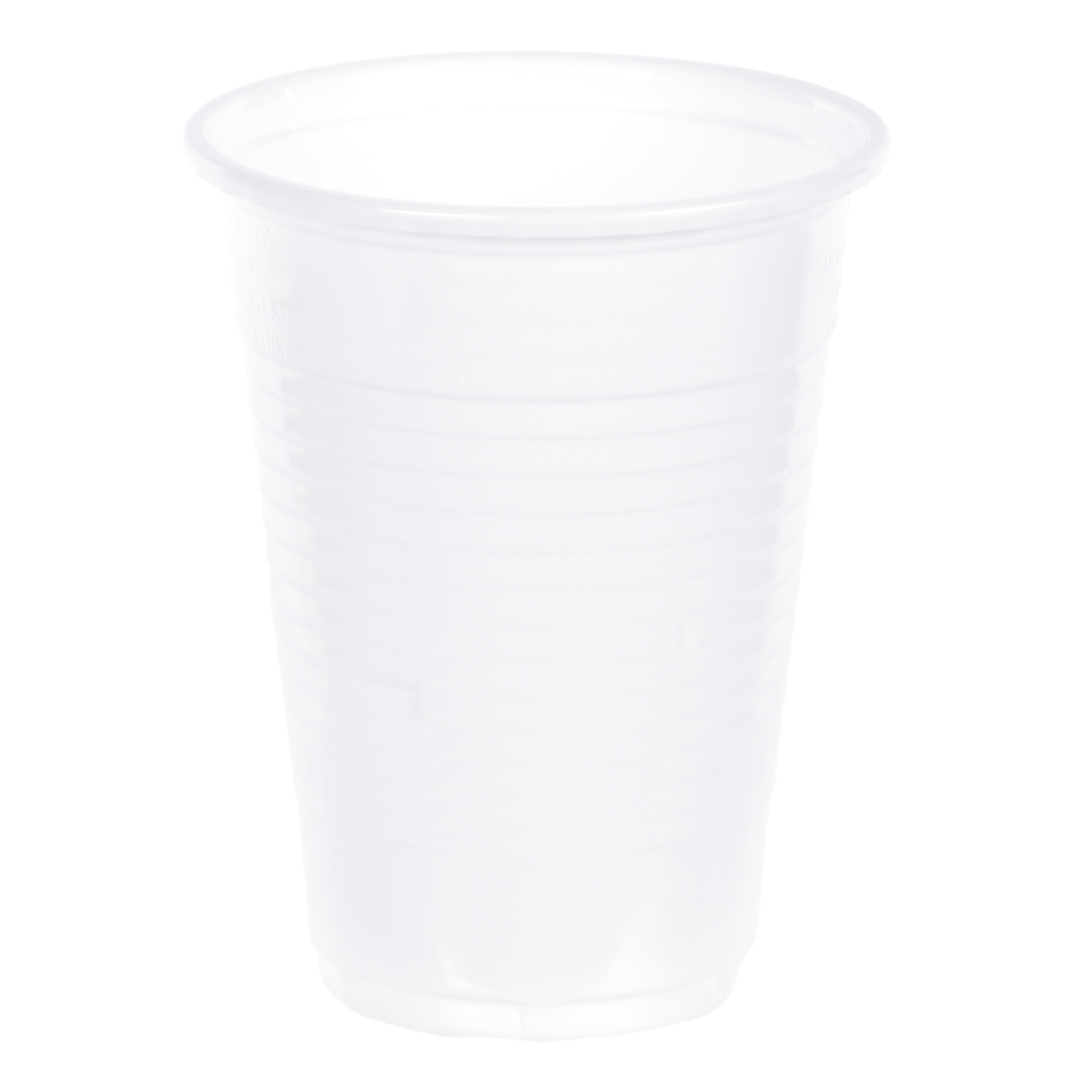 100 gobelets à eau plastique blanc