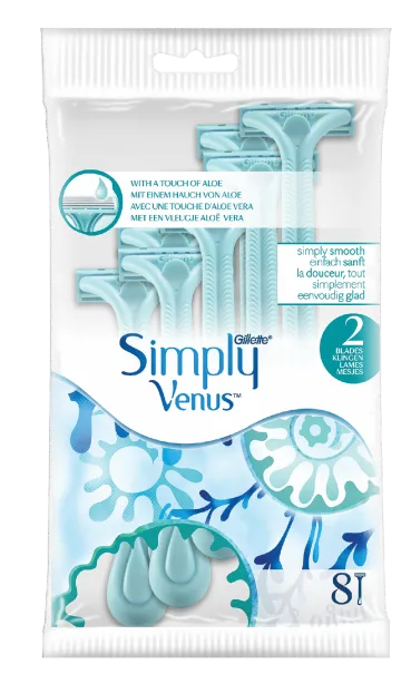 8 rasoirs jetables Simply Venus