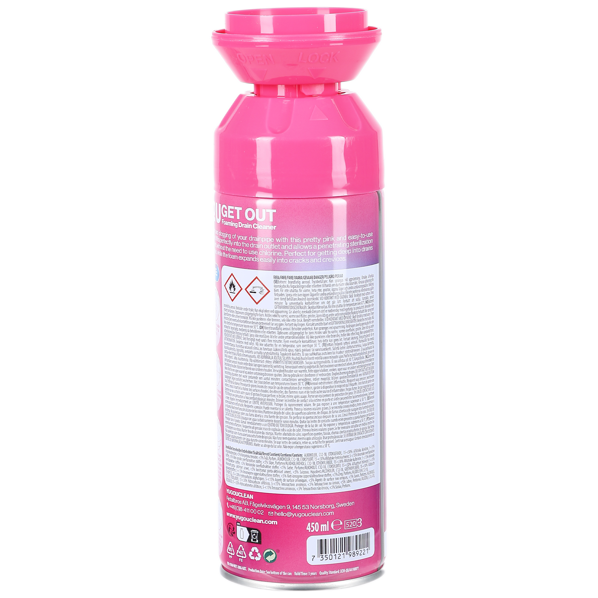 Mousse nettoyante canalisation