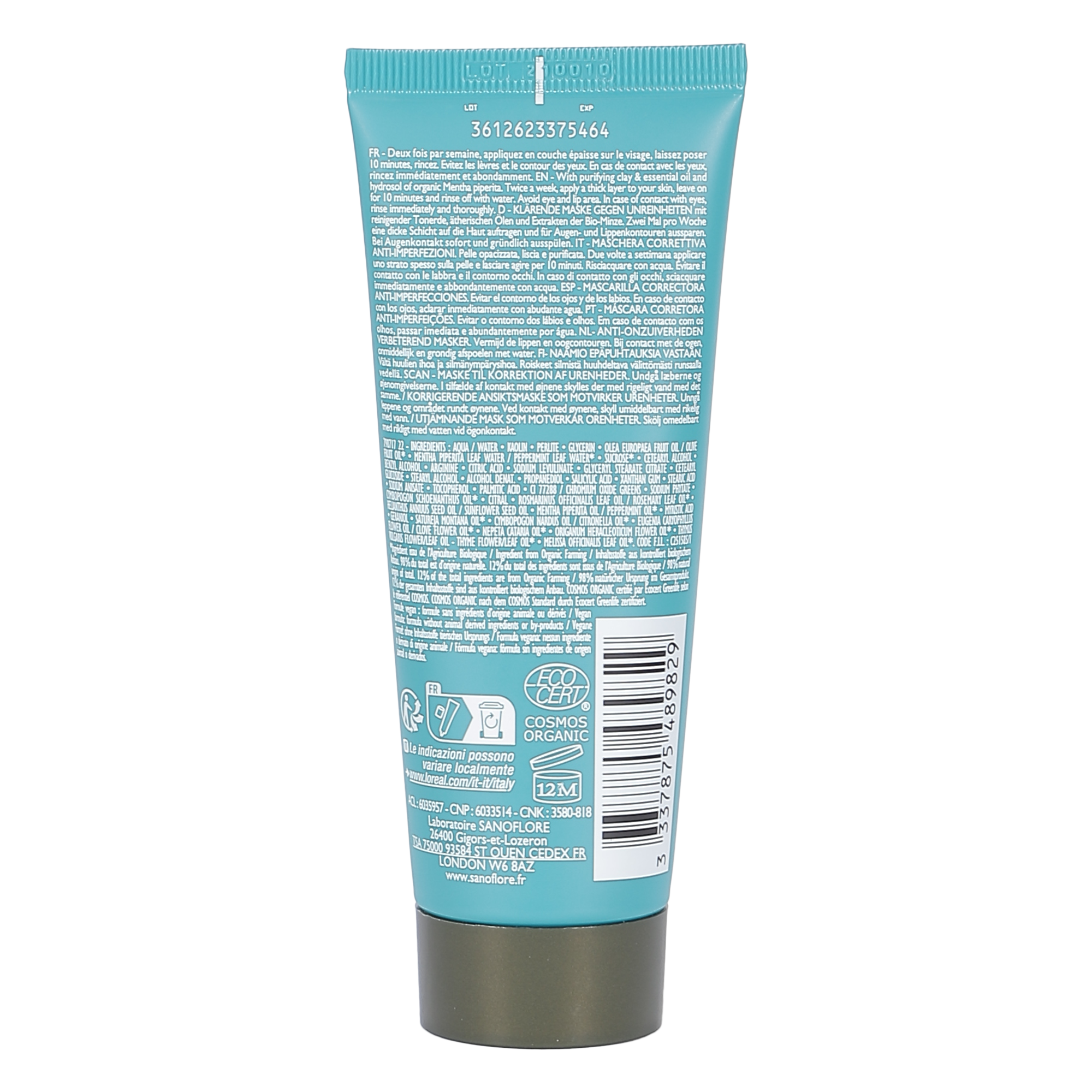 Masque purifiant à l'argile blanche Magnifica