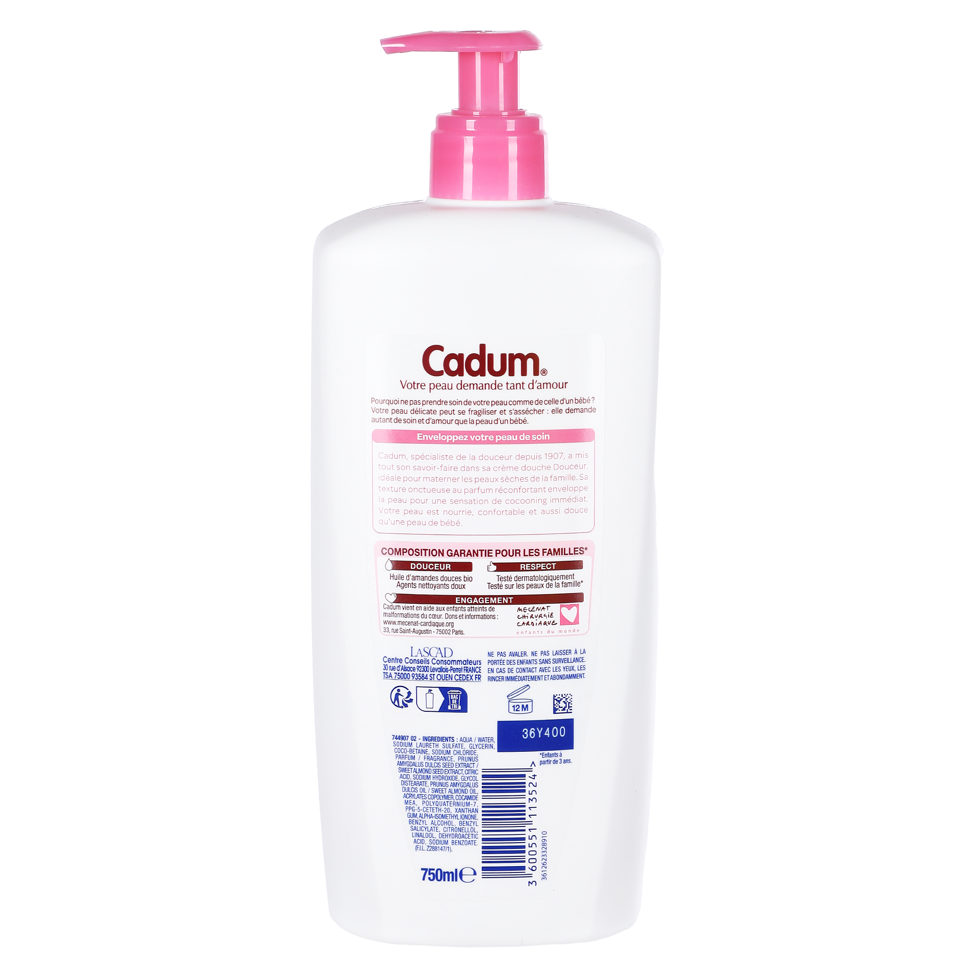 Gel douche surgras au Lait d'amandes