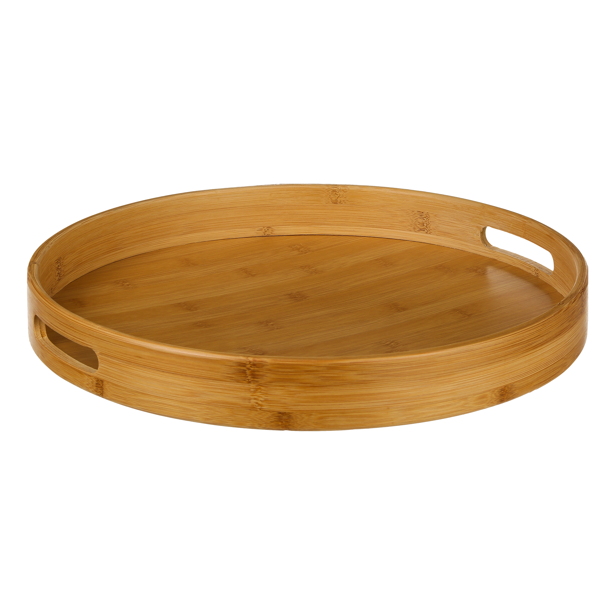 Plateau rond bambou