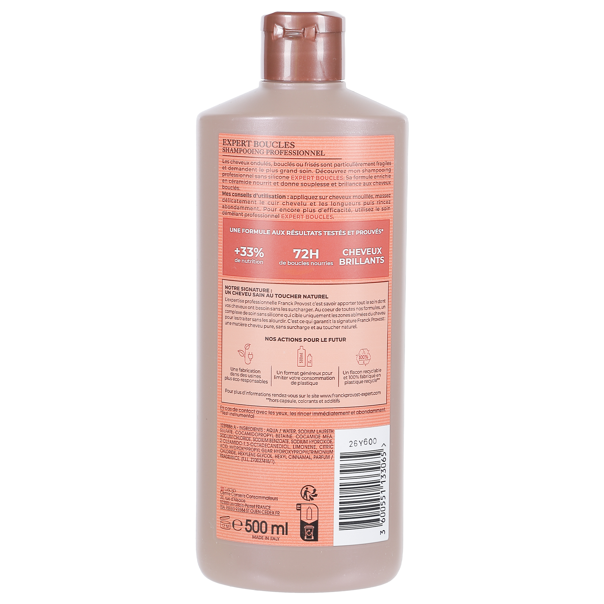 Shampoing professionnel cheveux frisés